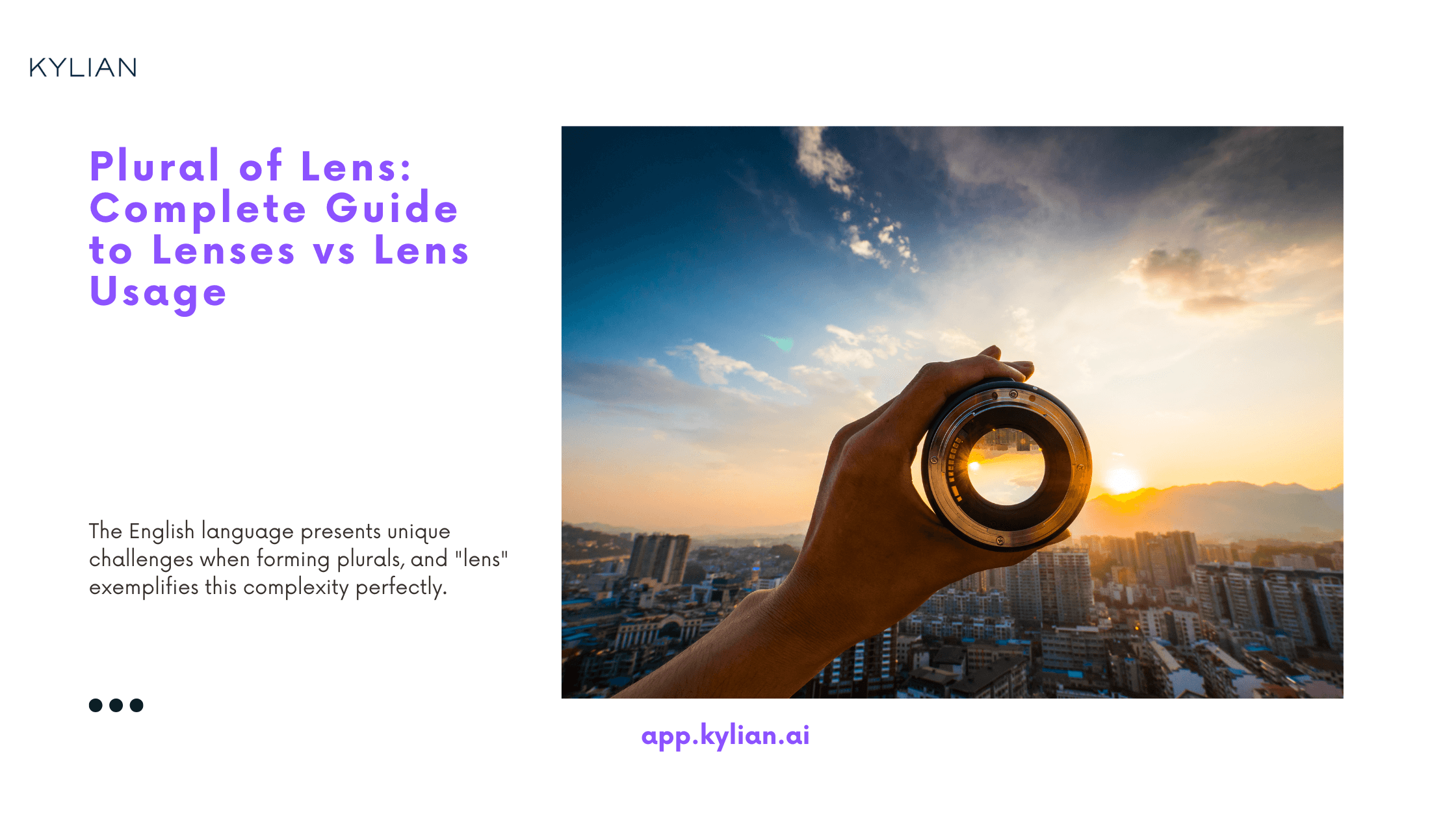 Plural of Lens: Complete Guide to Lenses vs Lens Usage
