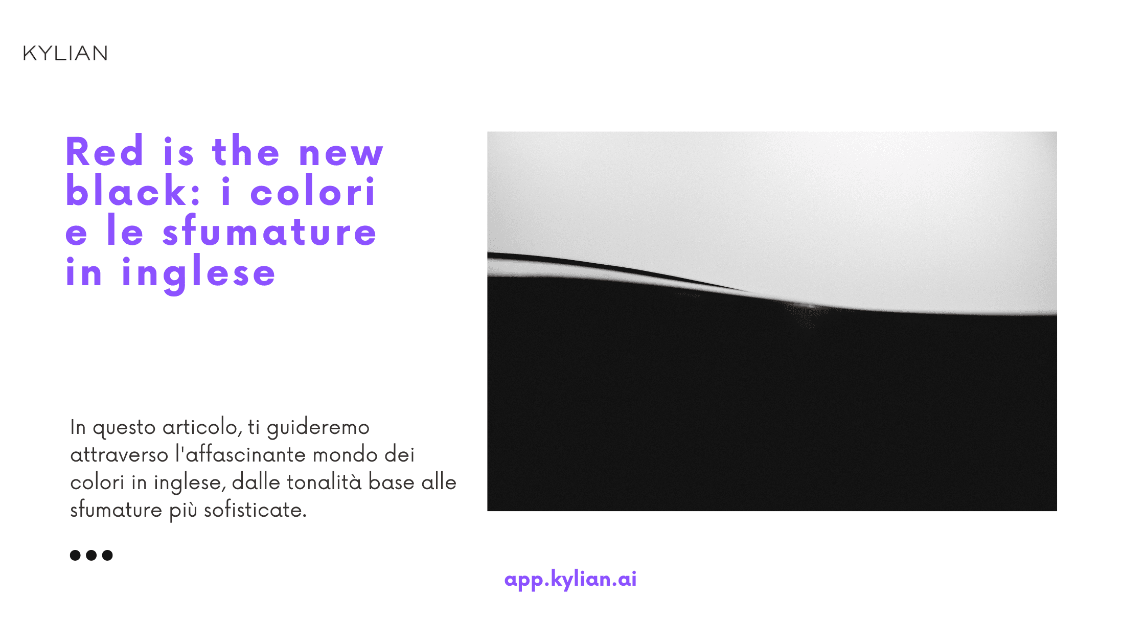 Red is the new black: i colori e le sfumature in inglese