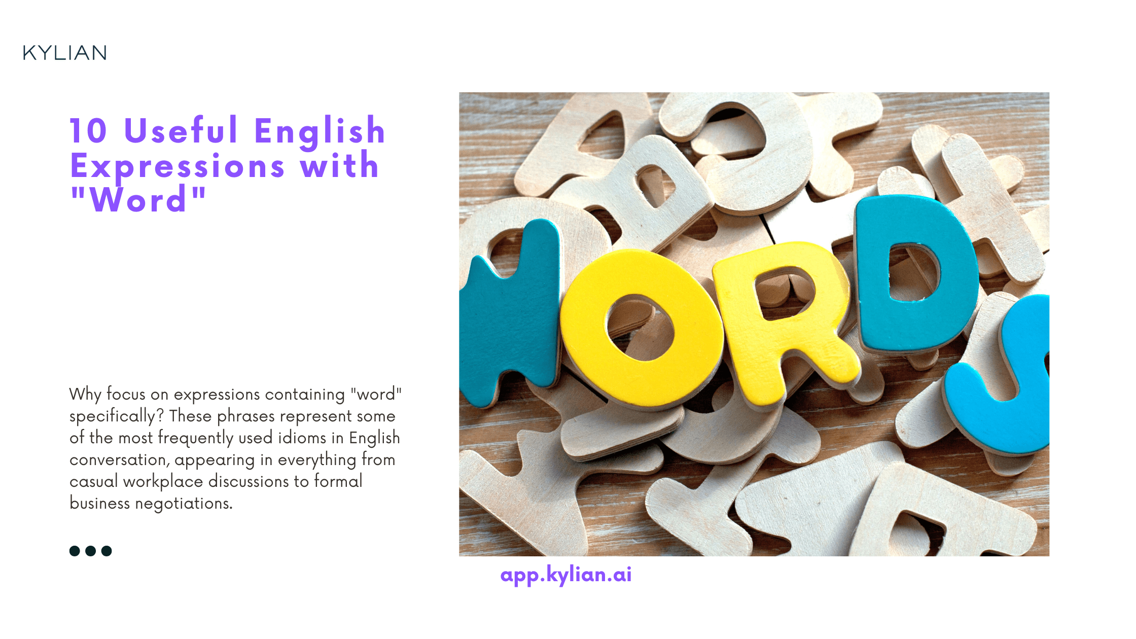 10 Useful English Expressions with "Word"