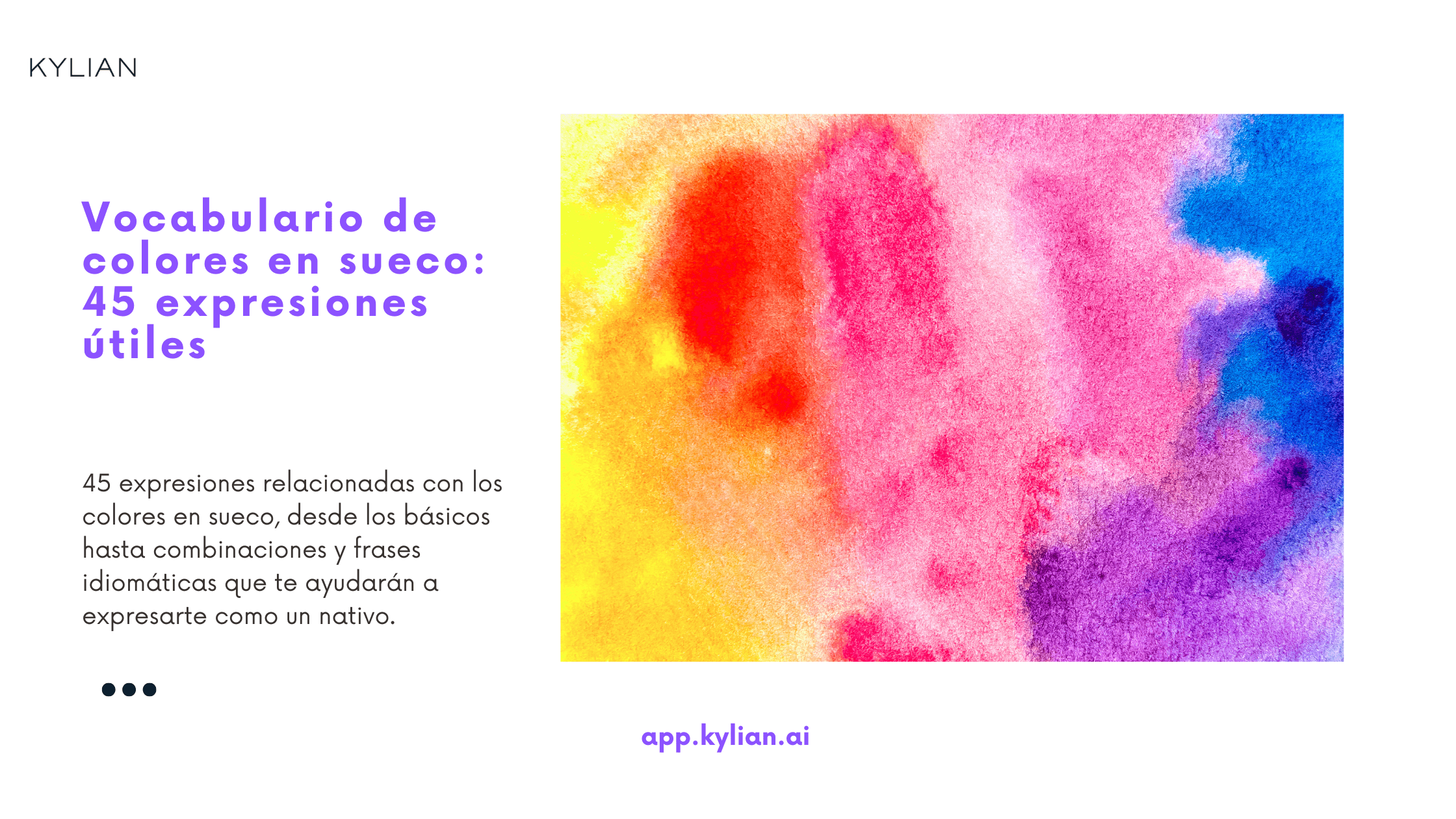 Vocabulario de colores en sueco: 45 expresiones útiles