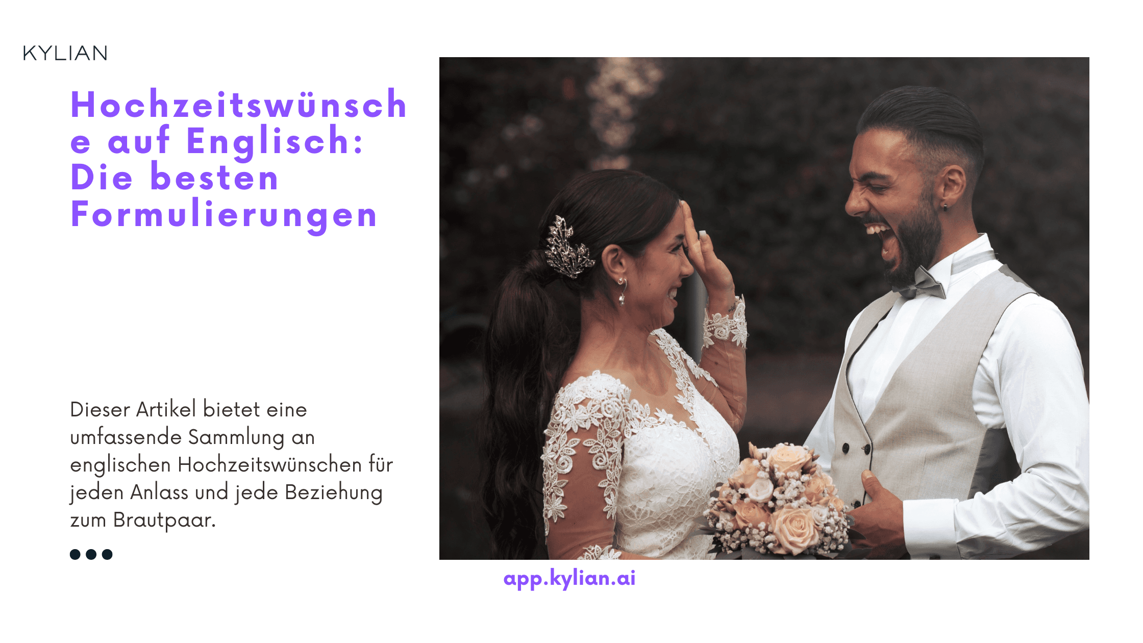 Hochzeitswünsche auf Englisch: Die besten Formulierungen