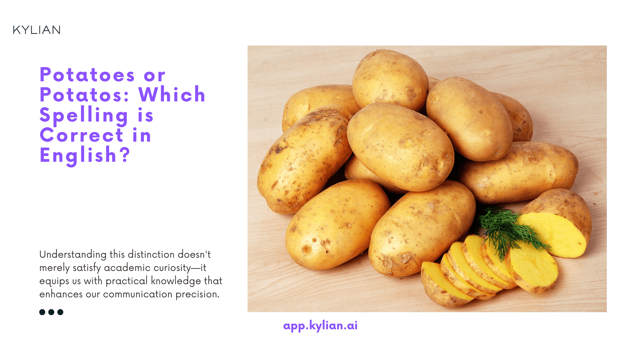 Potatoes or Potatos: Which Spelling is Correct in English?