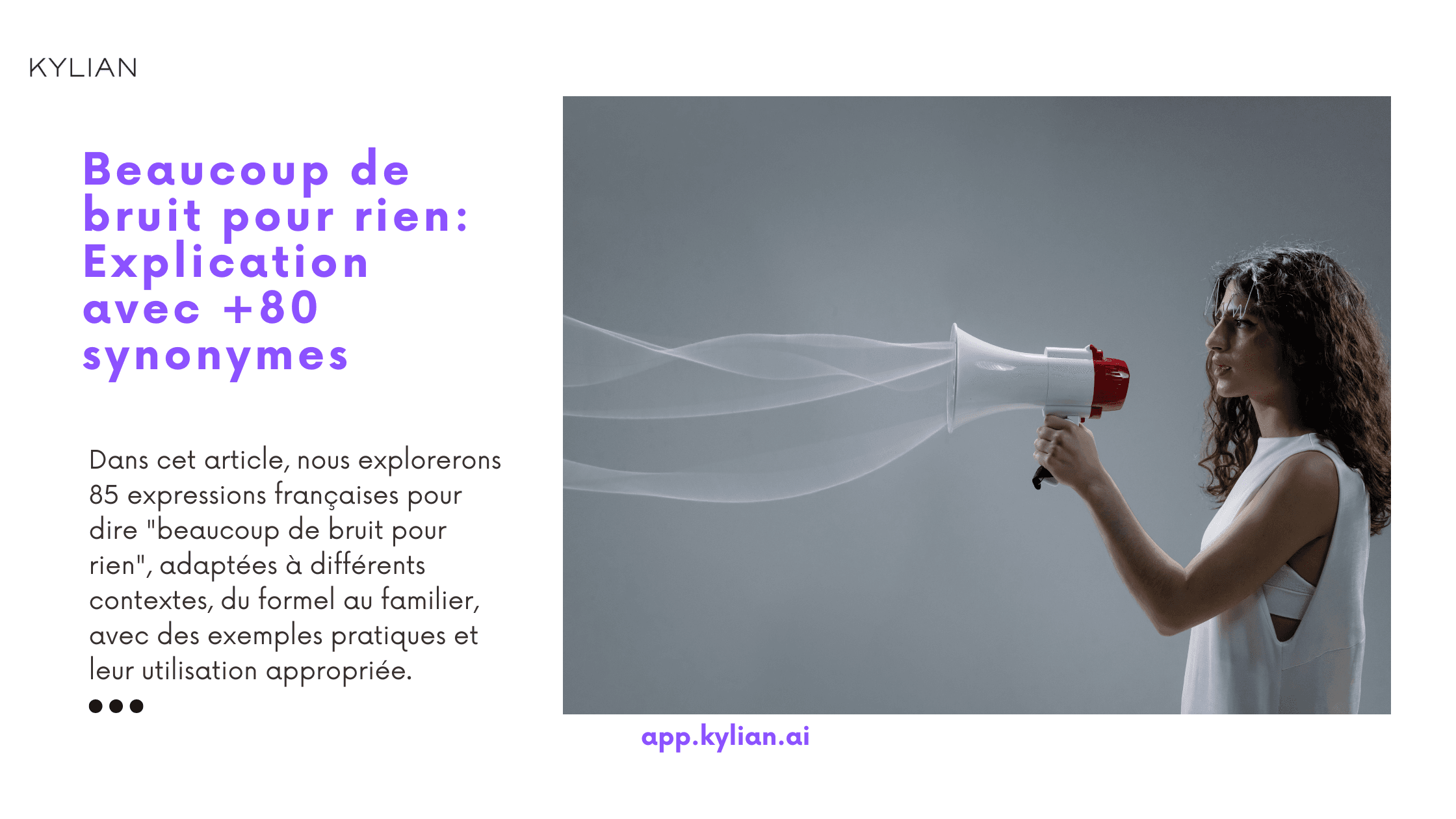 Beaucoup de bruit pour rien: Explication avec +80 synonymes