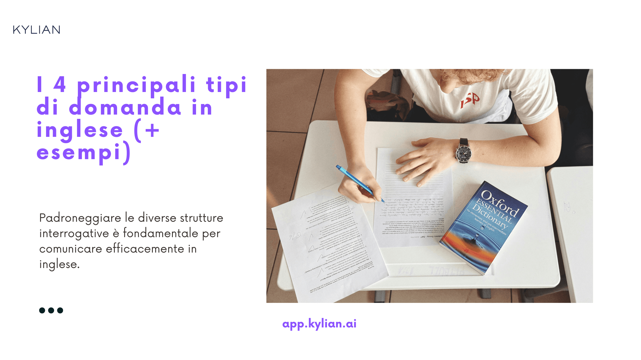 I 4 principali tipi di domanda in inglese (+ esempi)
