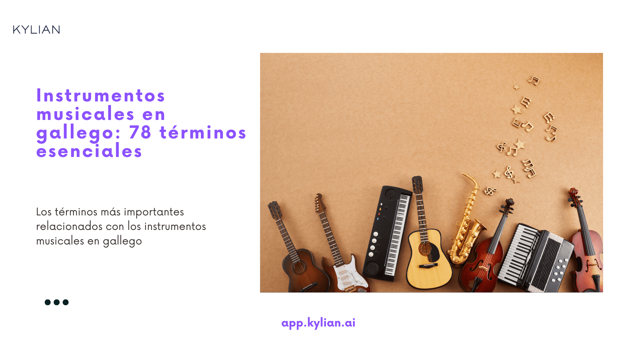 Instrumentos musicales en gallego: 78 términos esenciales