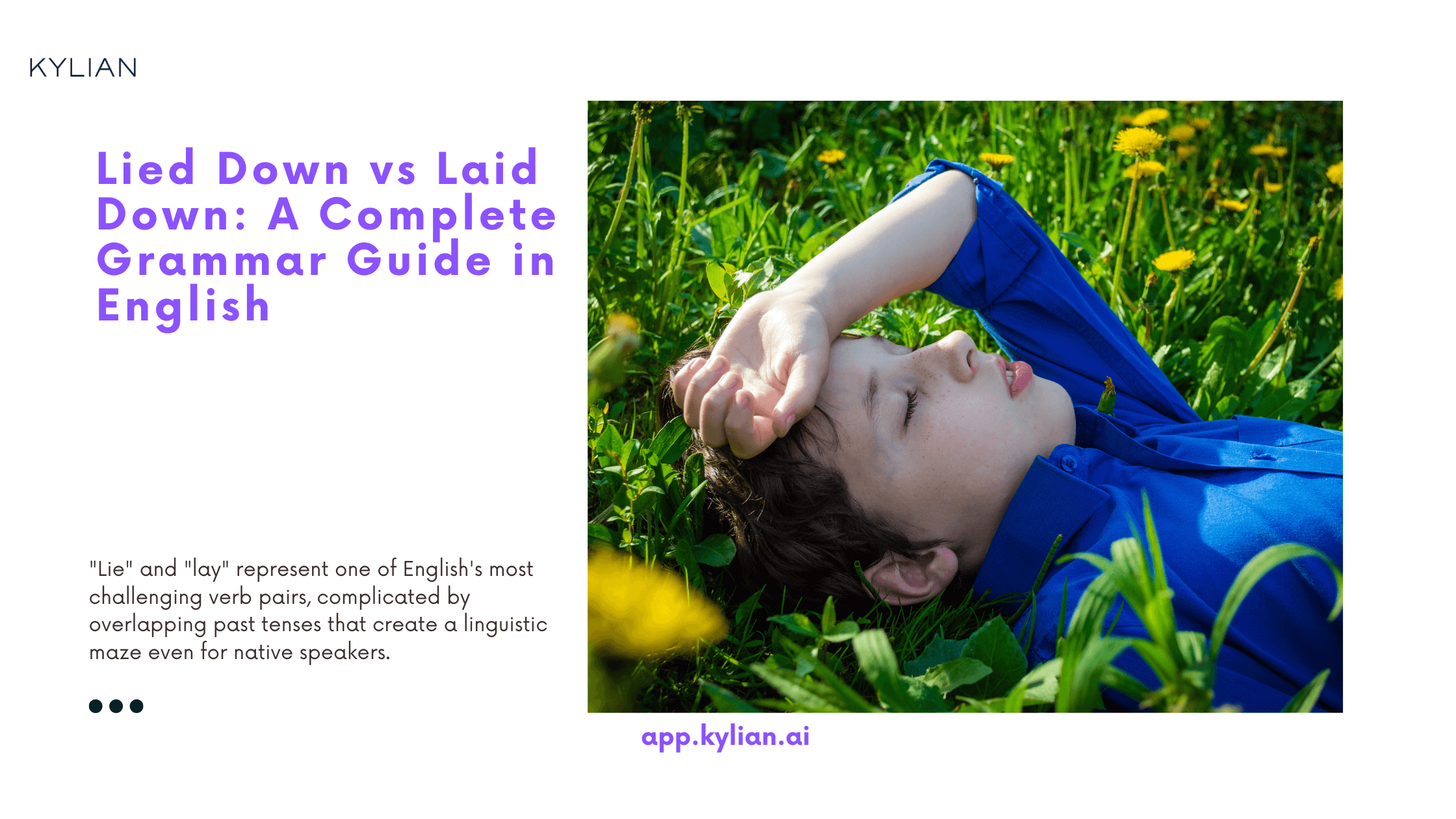Lied Down vs Laid Down: A Complete Grammar Guide in English