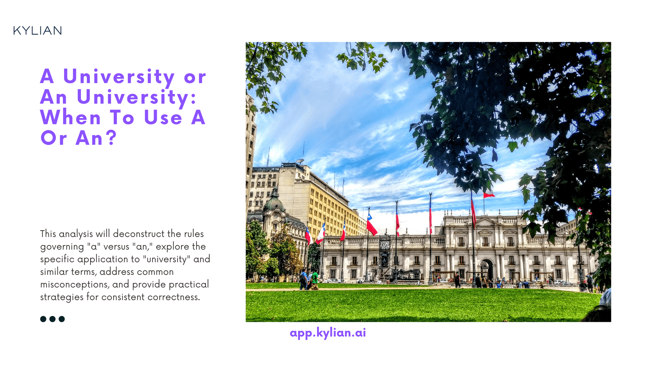 A University or An University: When To Use A Or An?