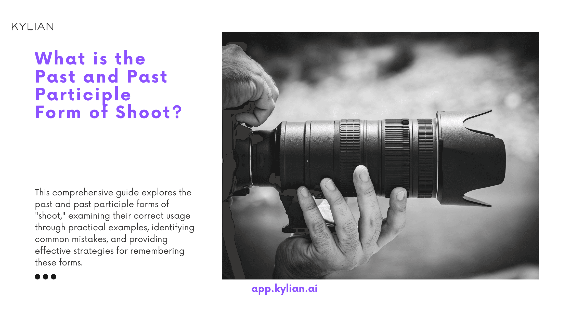 What is the Past and Past Participle Form of Shoot?