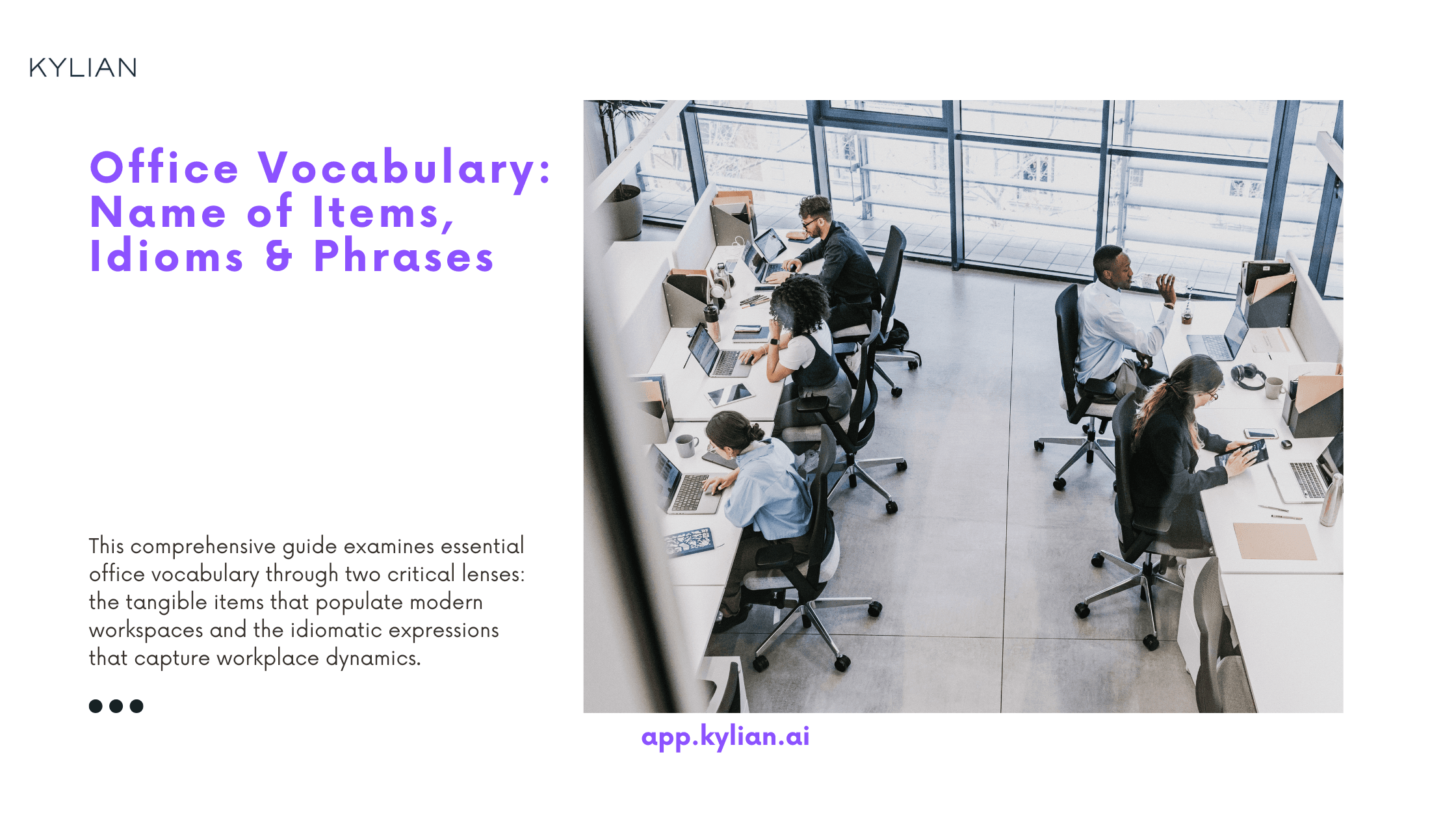 Office Vocabulary: Name of Items, Idioms & Phrases