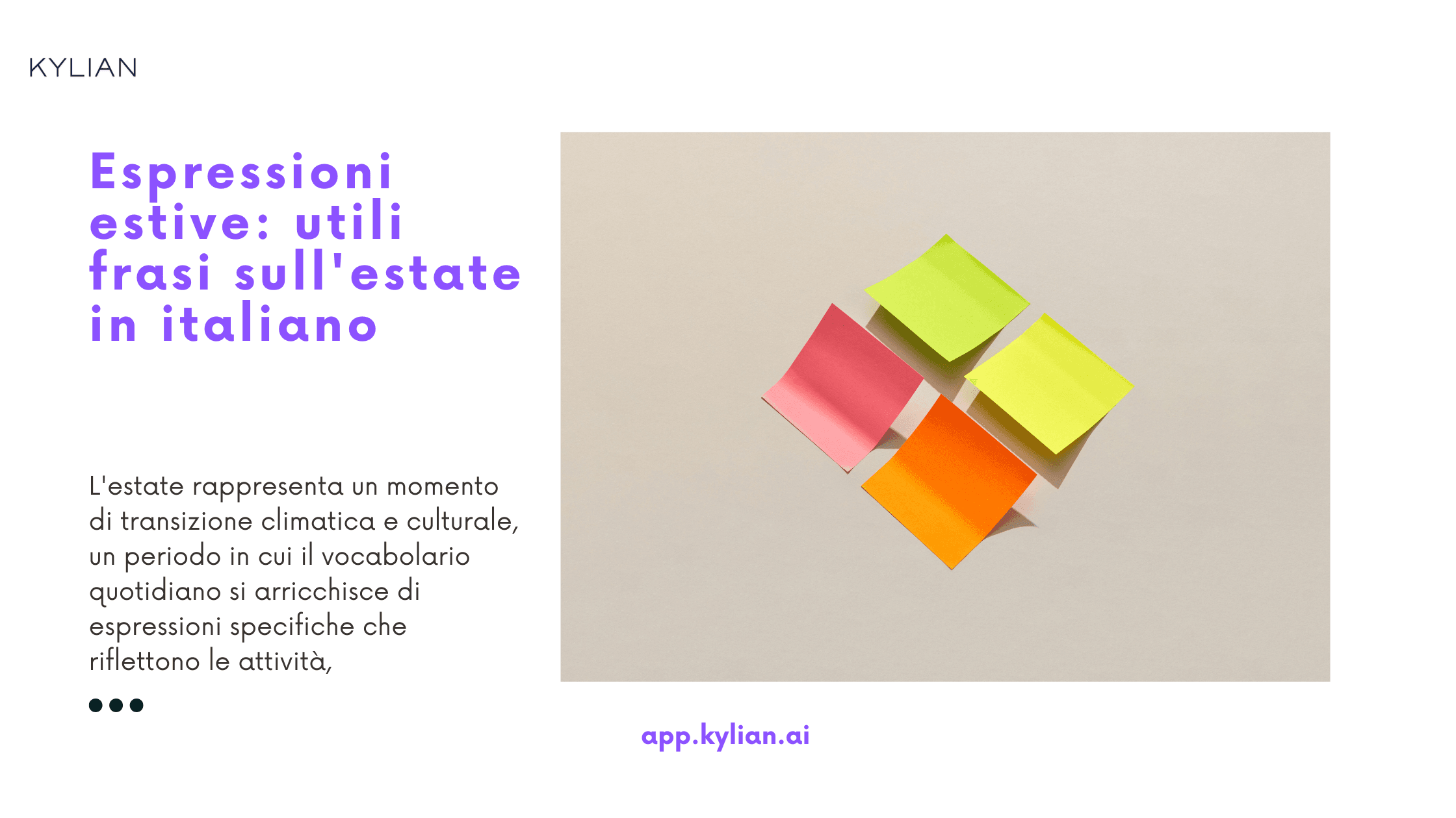 Espressioni estive: utili frasi sull'estate in italiano