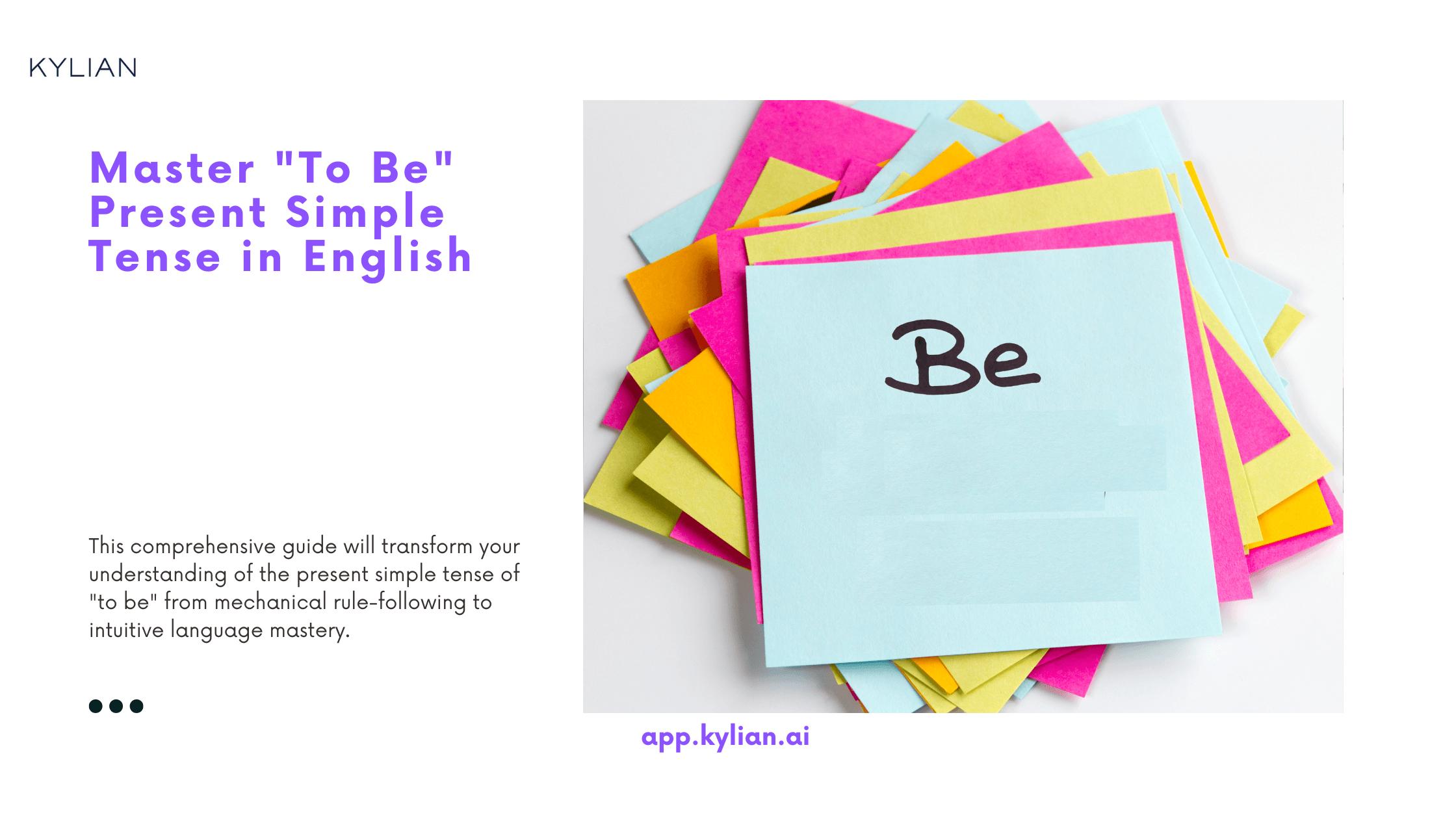 Master "To Be" Present Simple Tense in English