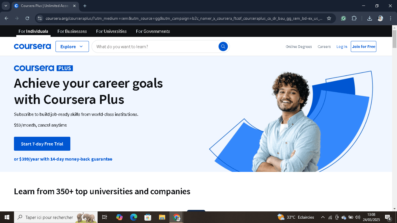 Coursera - Corsi di università prestigiose
