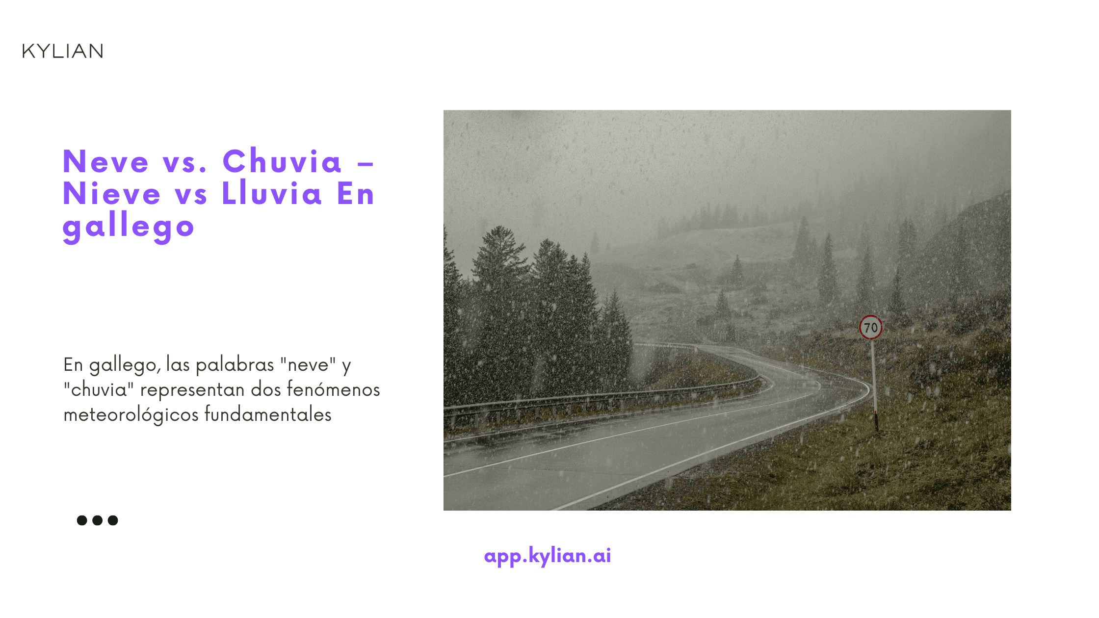 Neve vs. Chuvia – Nieve vs Lluvia En gallego
