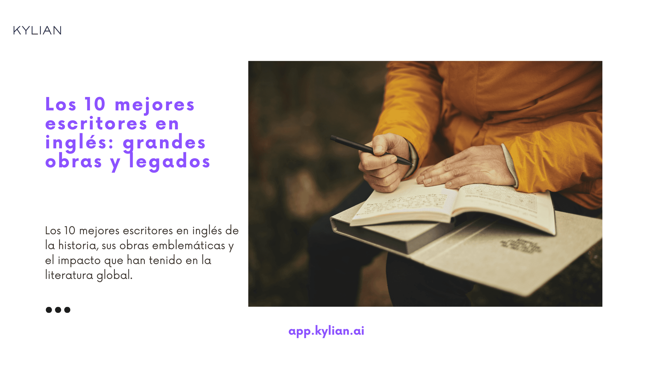 Los 10 mejores escritores en inglés: grandes obras y legados