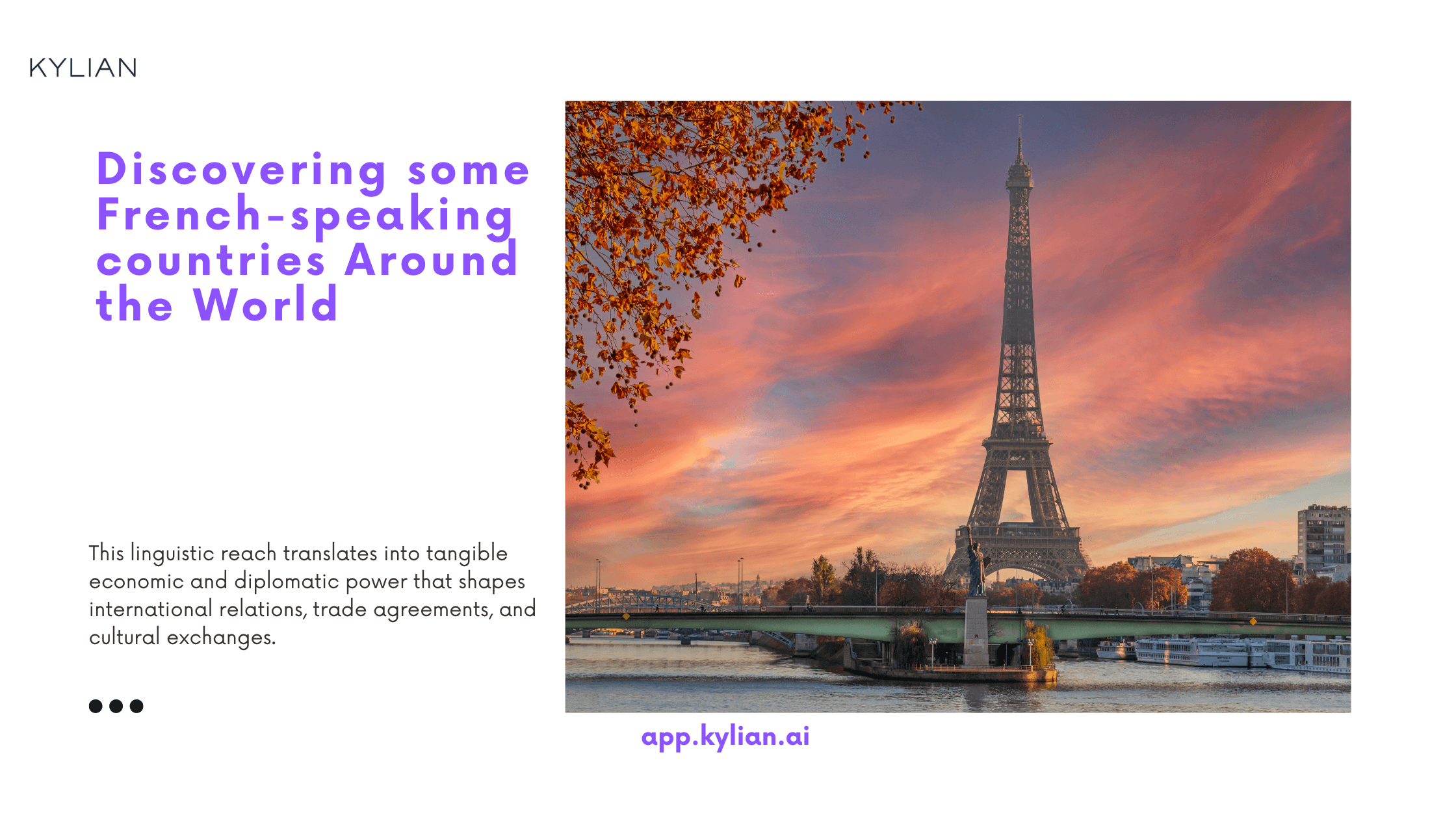 Discovering some French-speaking countries Around the World