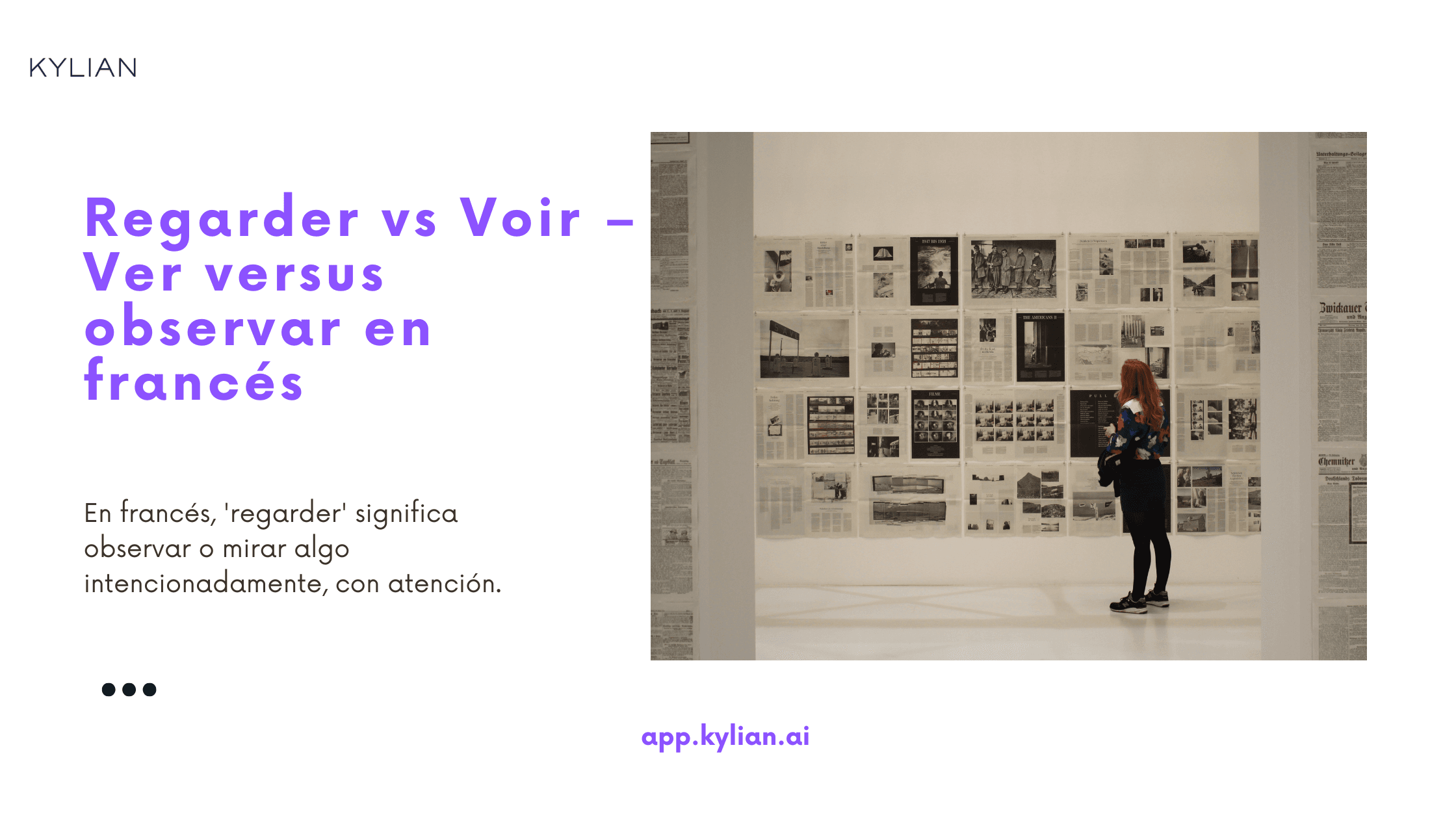 Regarder vs Voir – Ver versus observar en francés