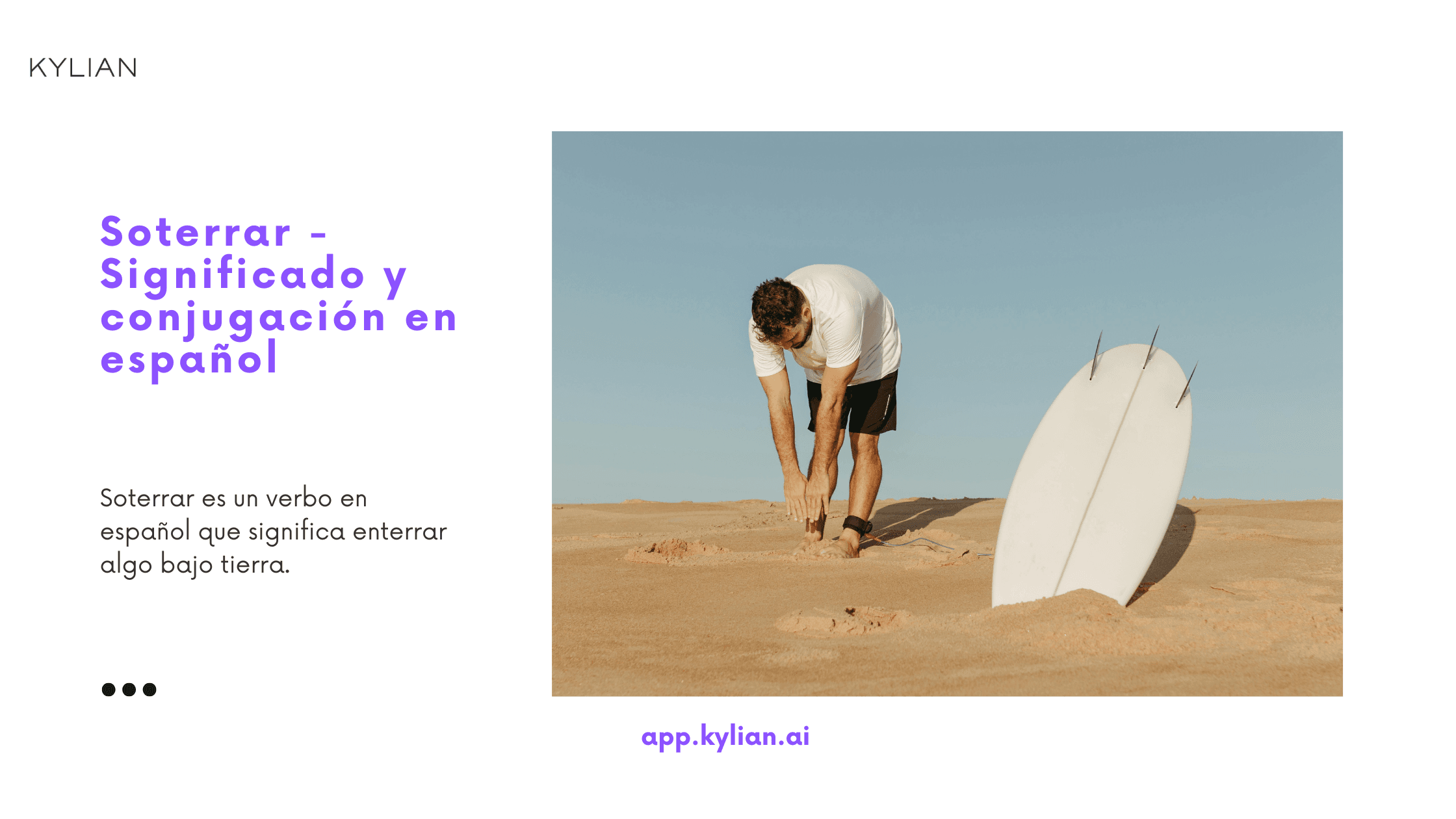 Soterrar - Significado y conjugación en español