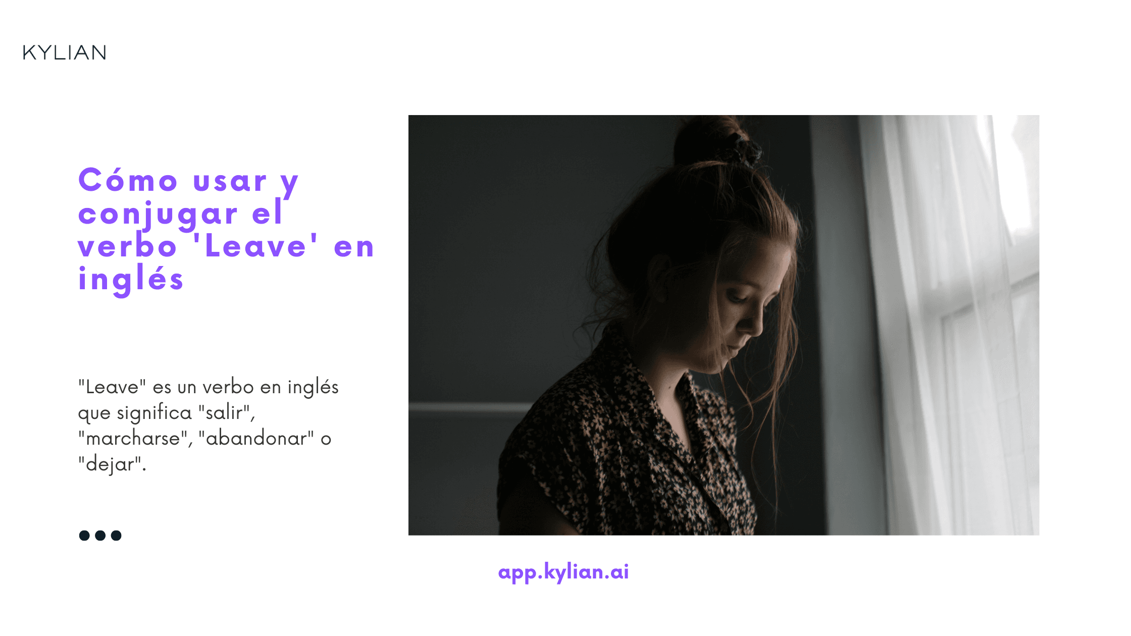 Cómo usar y conjugar el verbo 'Leave' en inglés