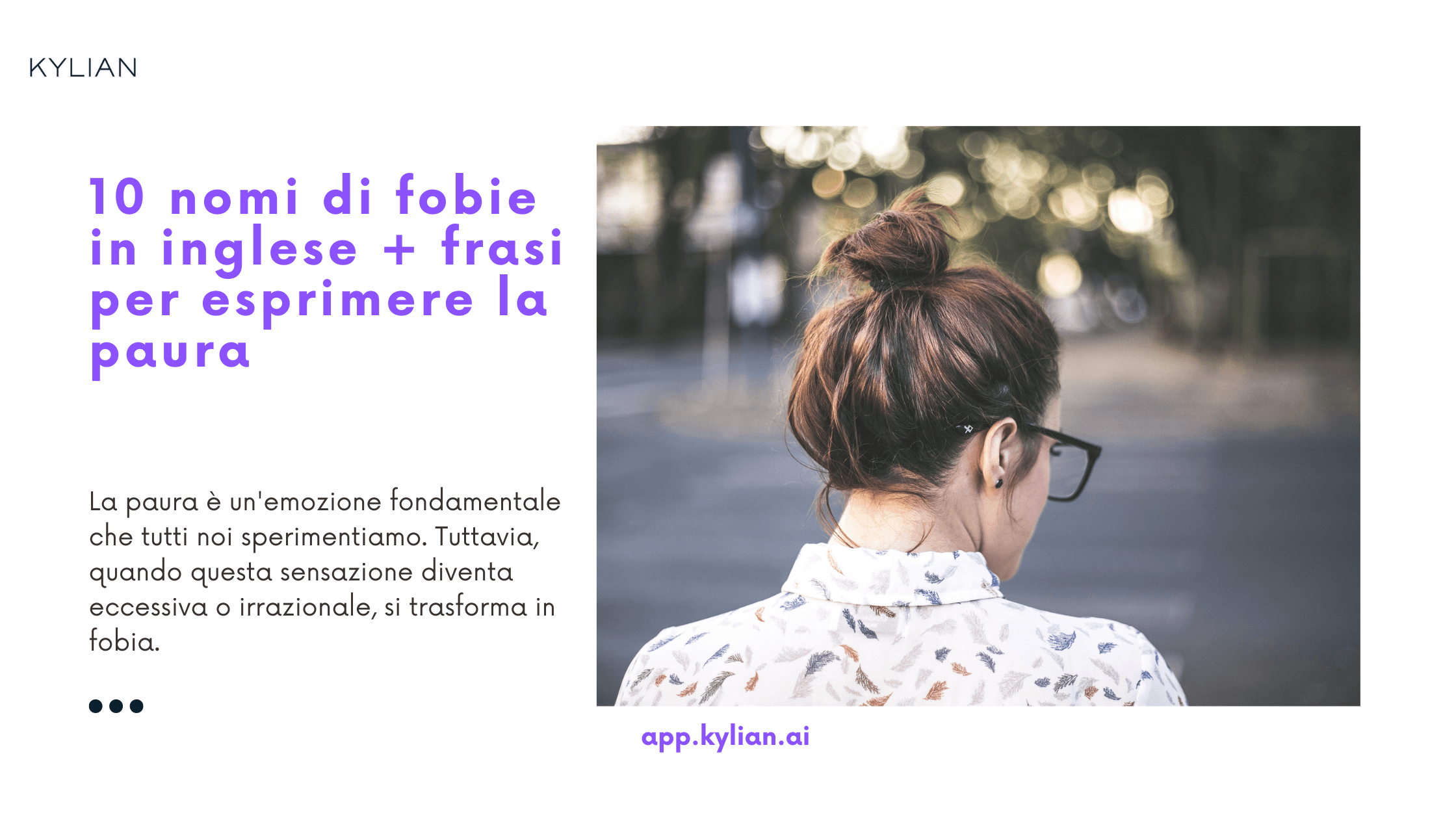 10 nomi di fobie in inglese + frasi per esprimere la paura