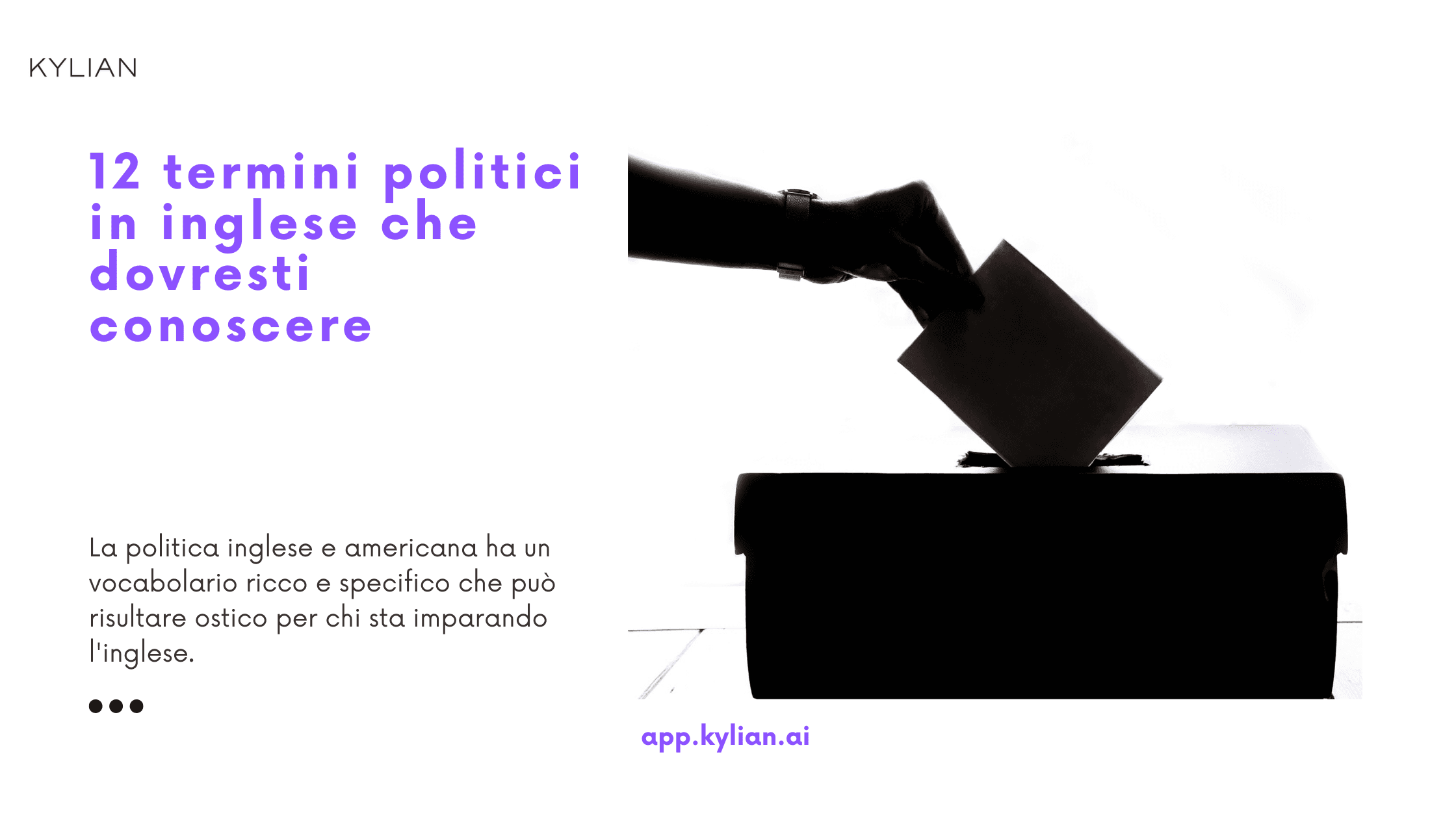 12 termini politici in inglese che dovresti conoscere