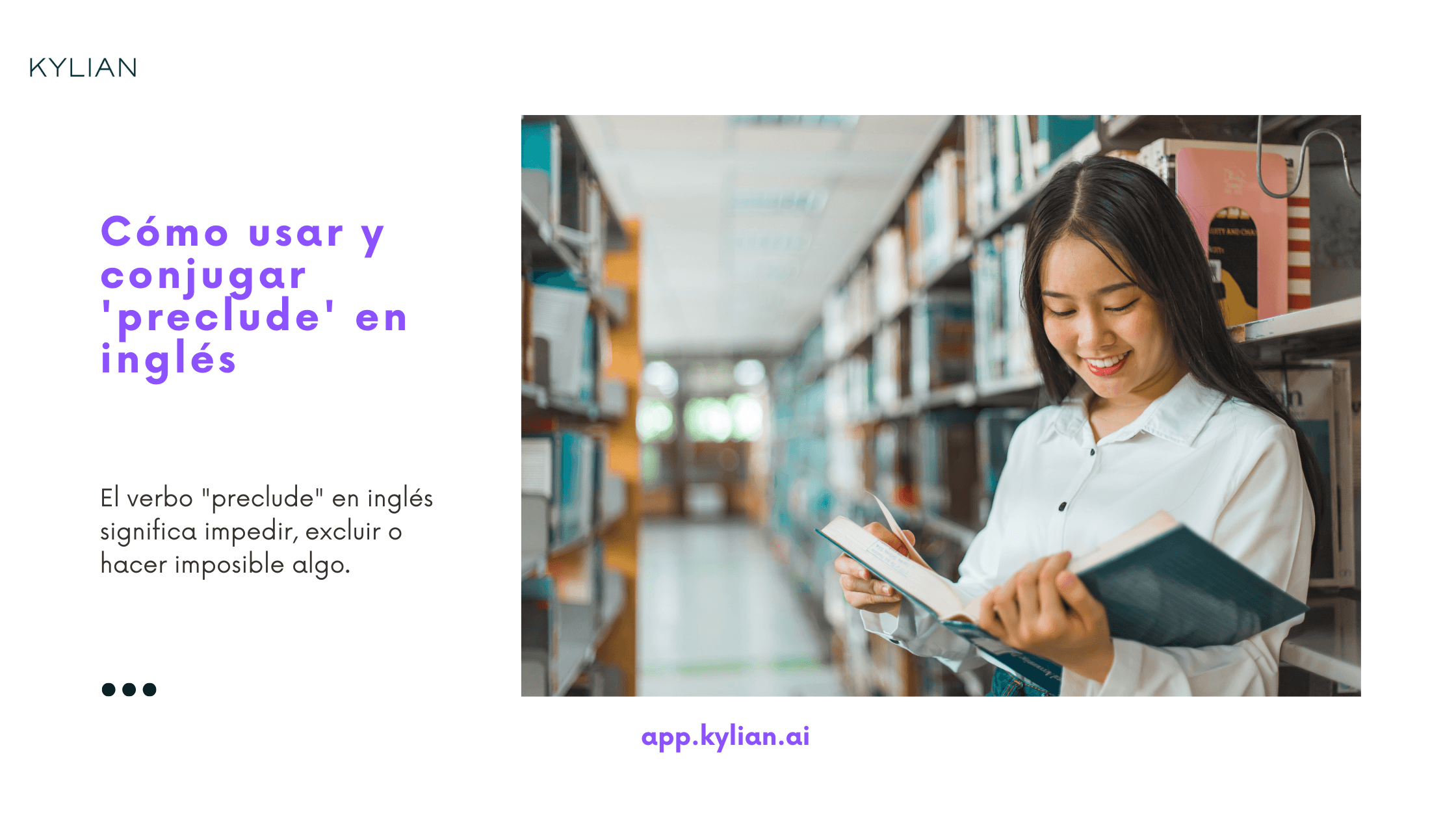 Cómo usar y conjugar 'preclude' en inglés