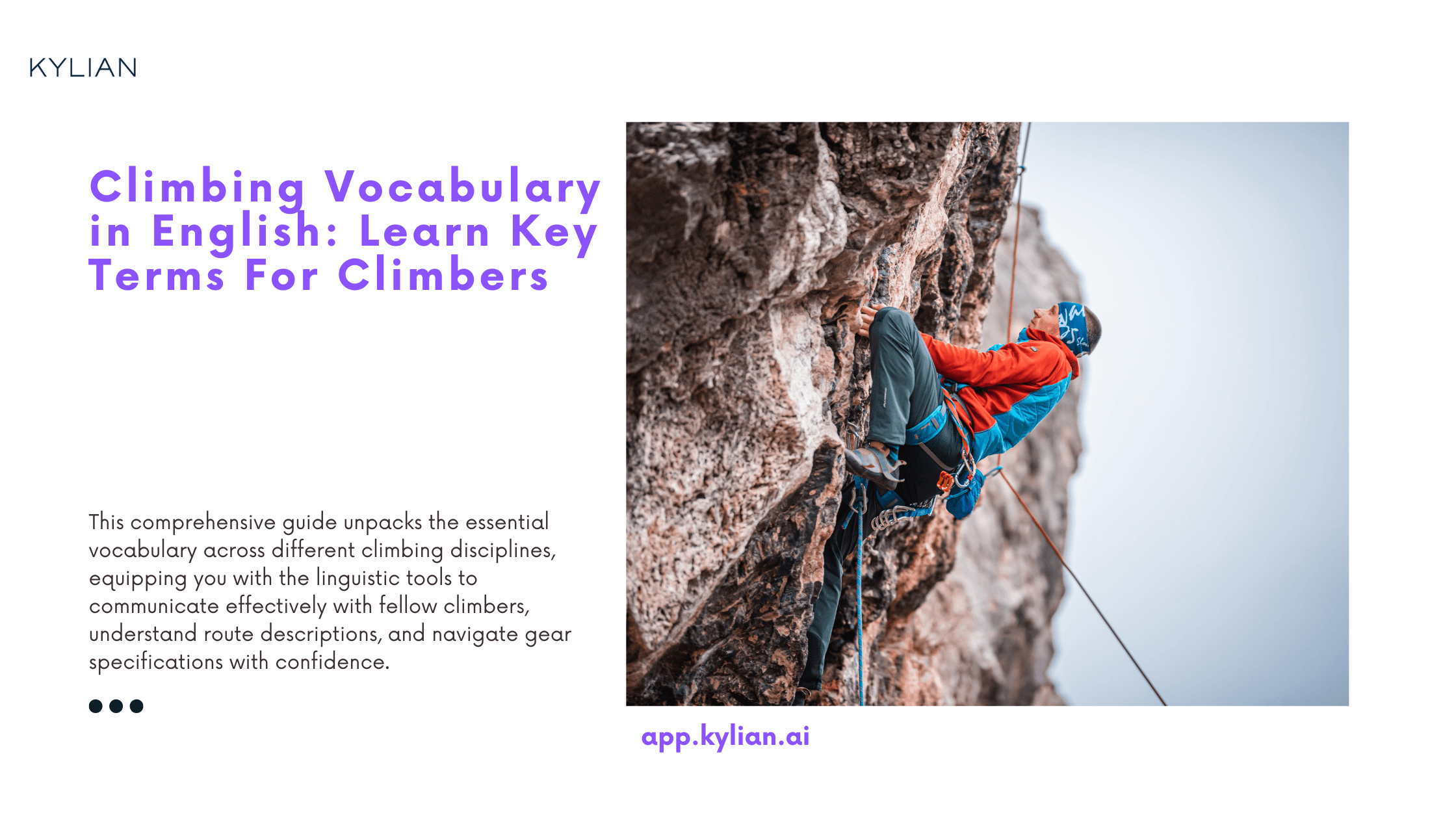 Climbing Vocabulary in English: Learn Key Terms For Climbers