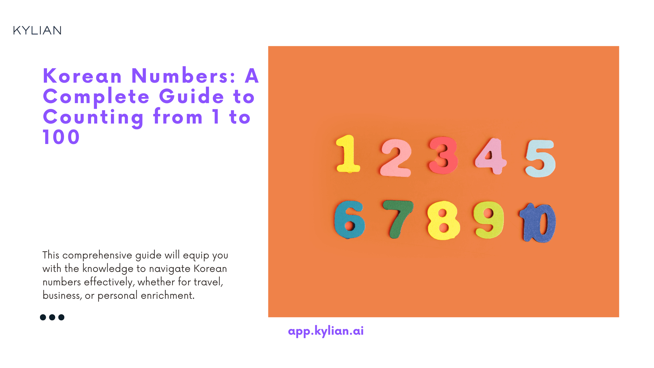 Korean Numbers: A Complete Guide to Counting from 1 to 100