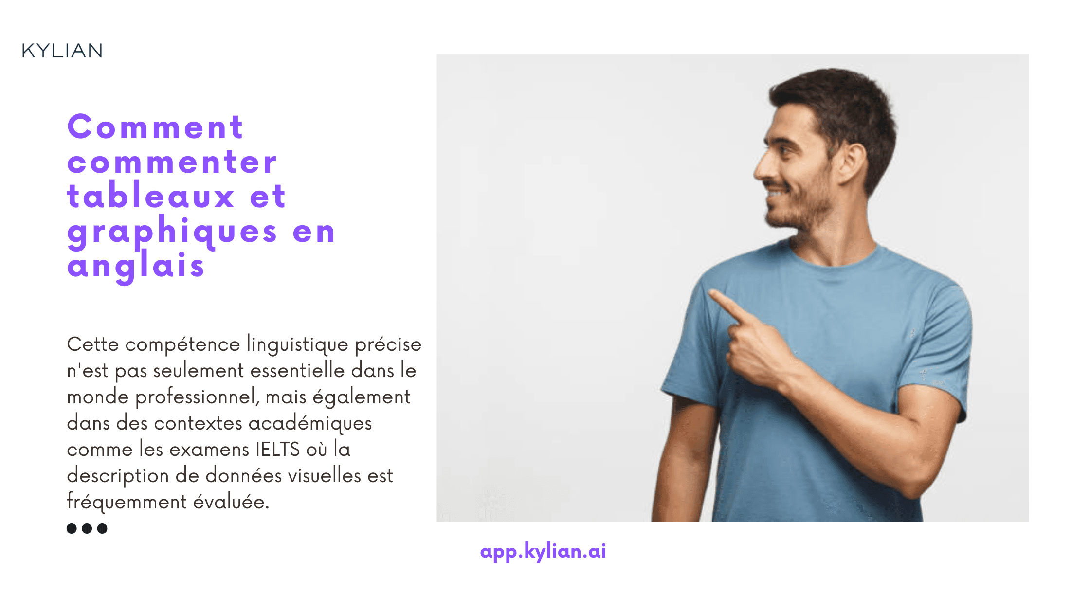 Comment commenter tableaux et graphiques en anglais