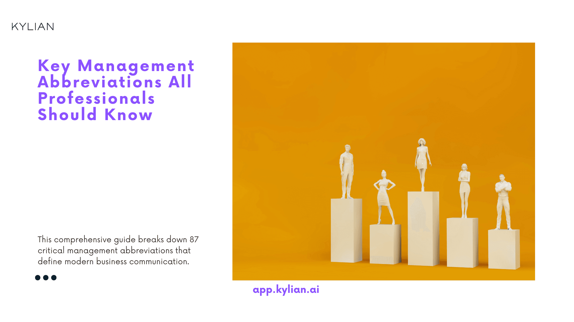 Key Management Abbreviations All Professionals Should Know