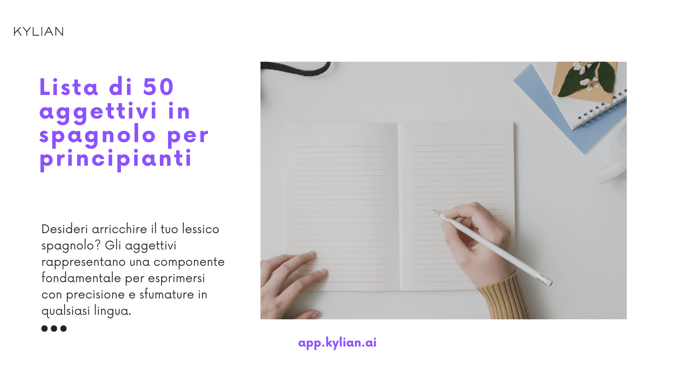 Lista di 50 aggettivi in spagnolo per principianti