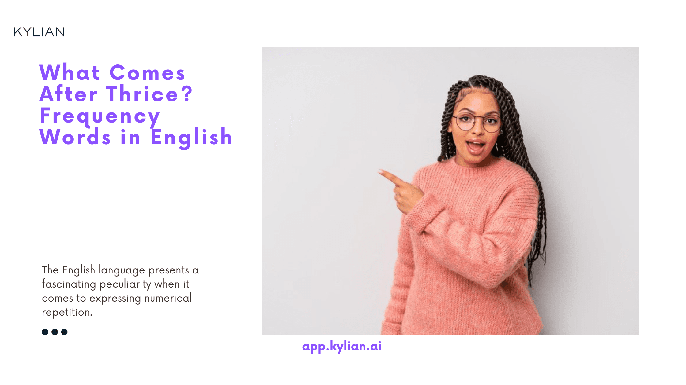 What Comes After Thrice? Frequency Words in English