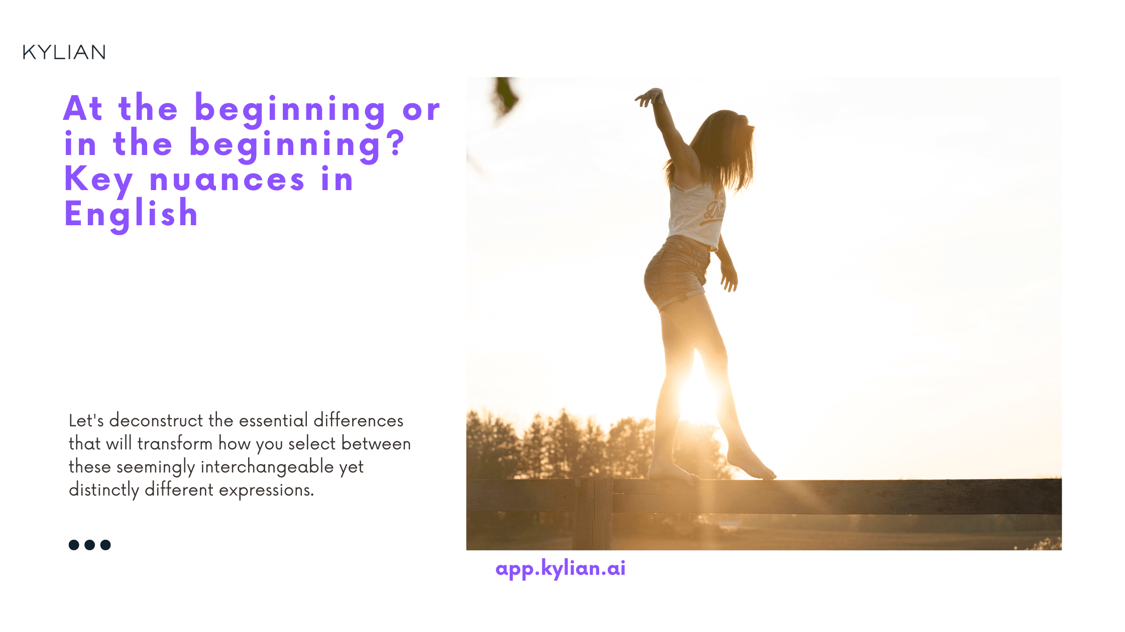 At the beginning or in the beginning? Key nuances in English