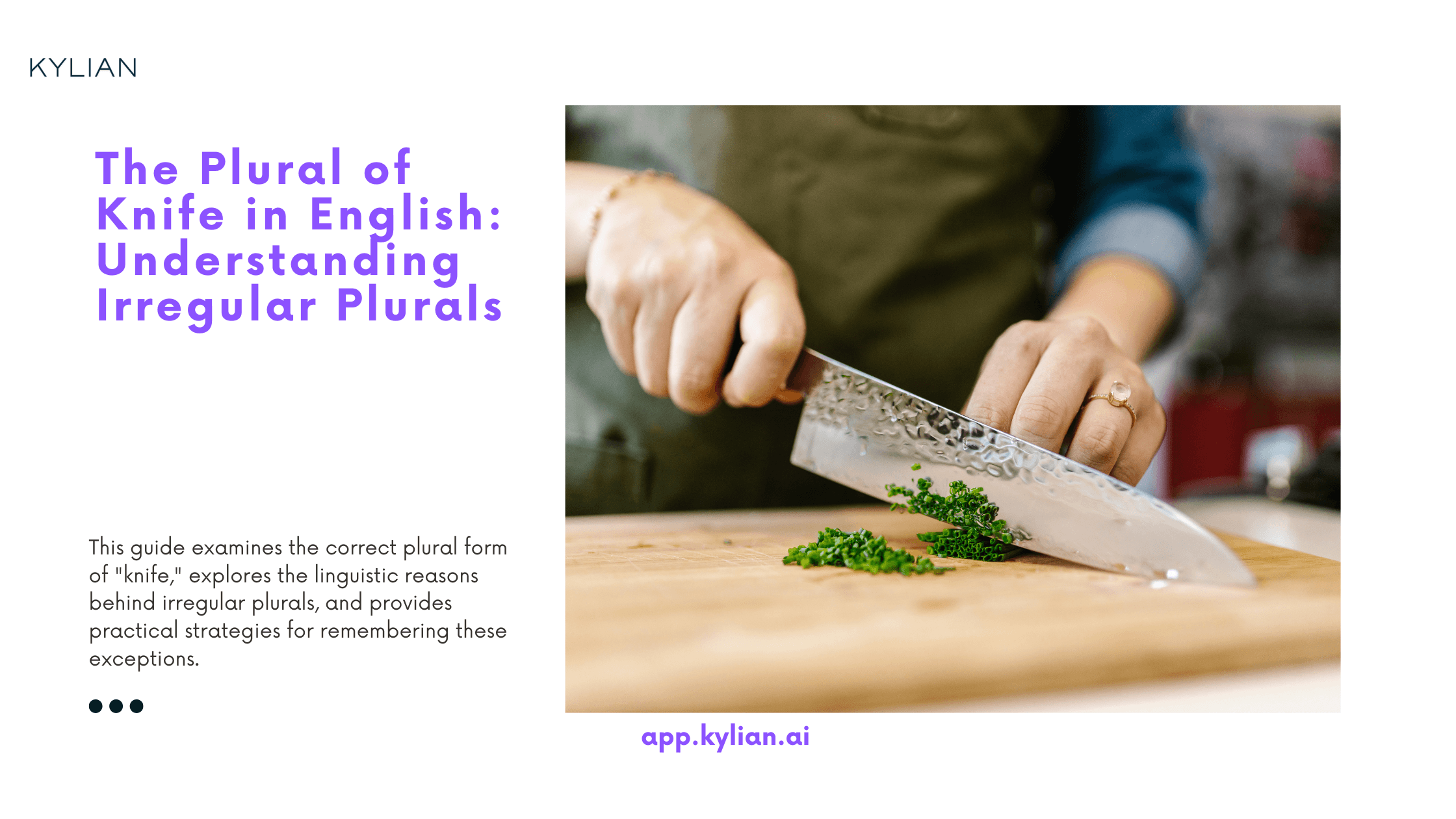 The Plural of Knife in English: Understanding Irregular Plurals