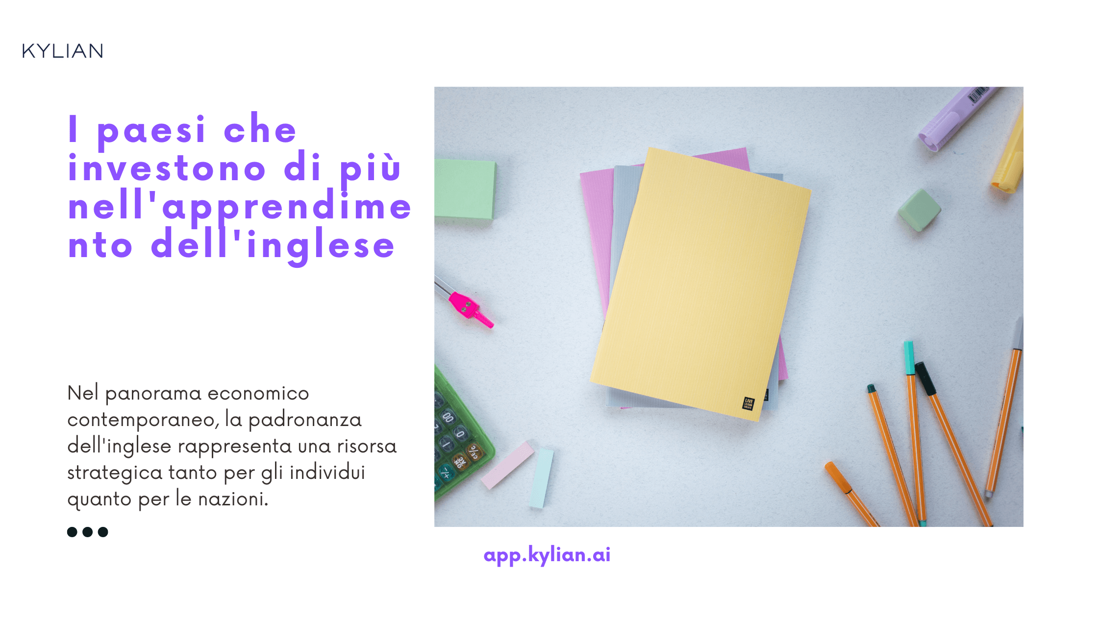 I paesi che investono di più nell'apprendimento dell'inglese