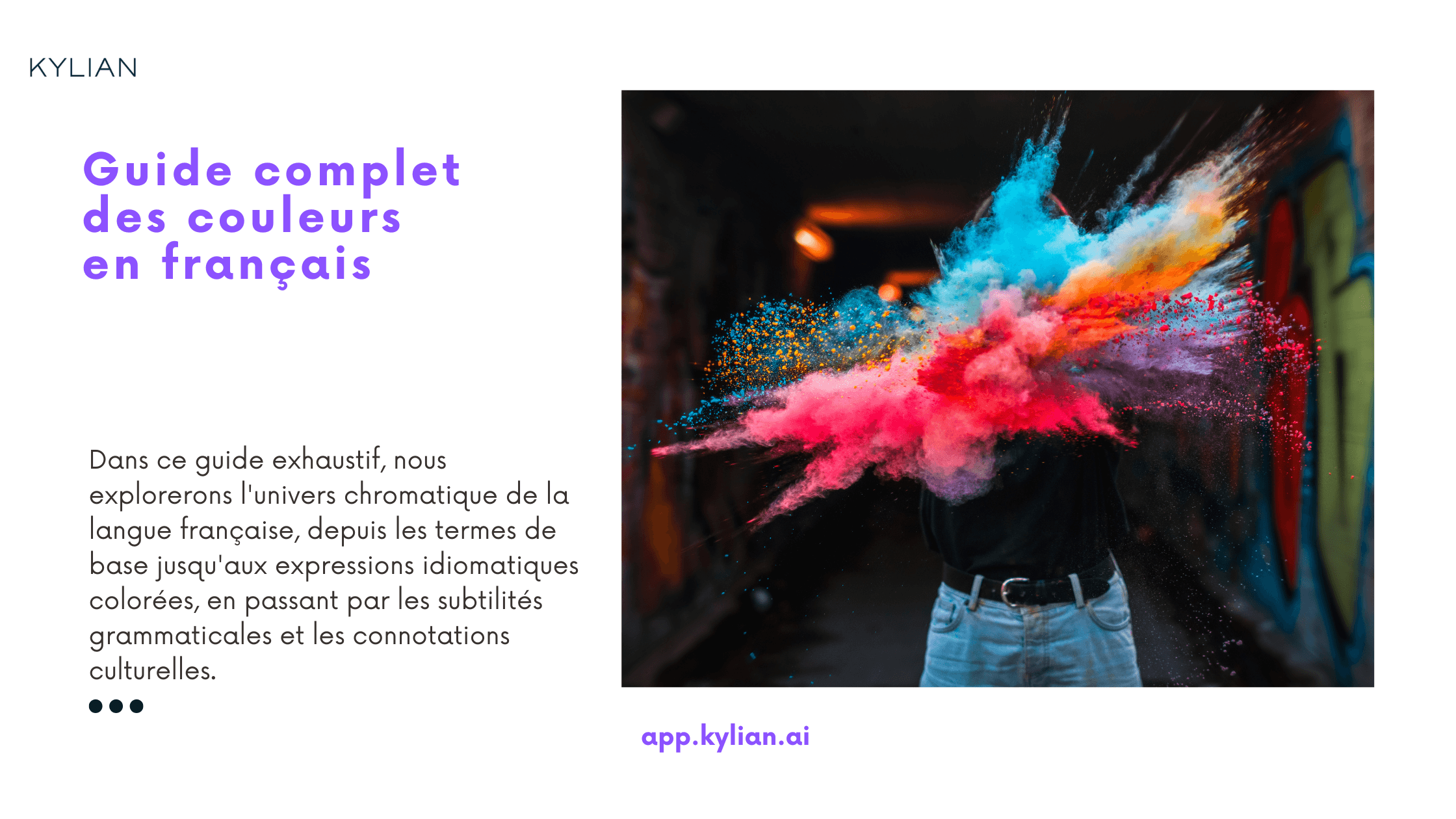 Guide complet des couleurs en français