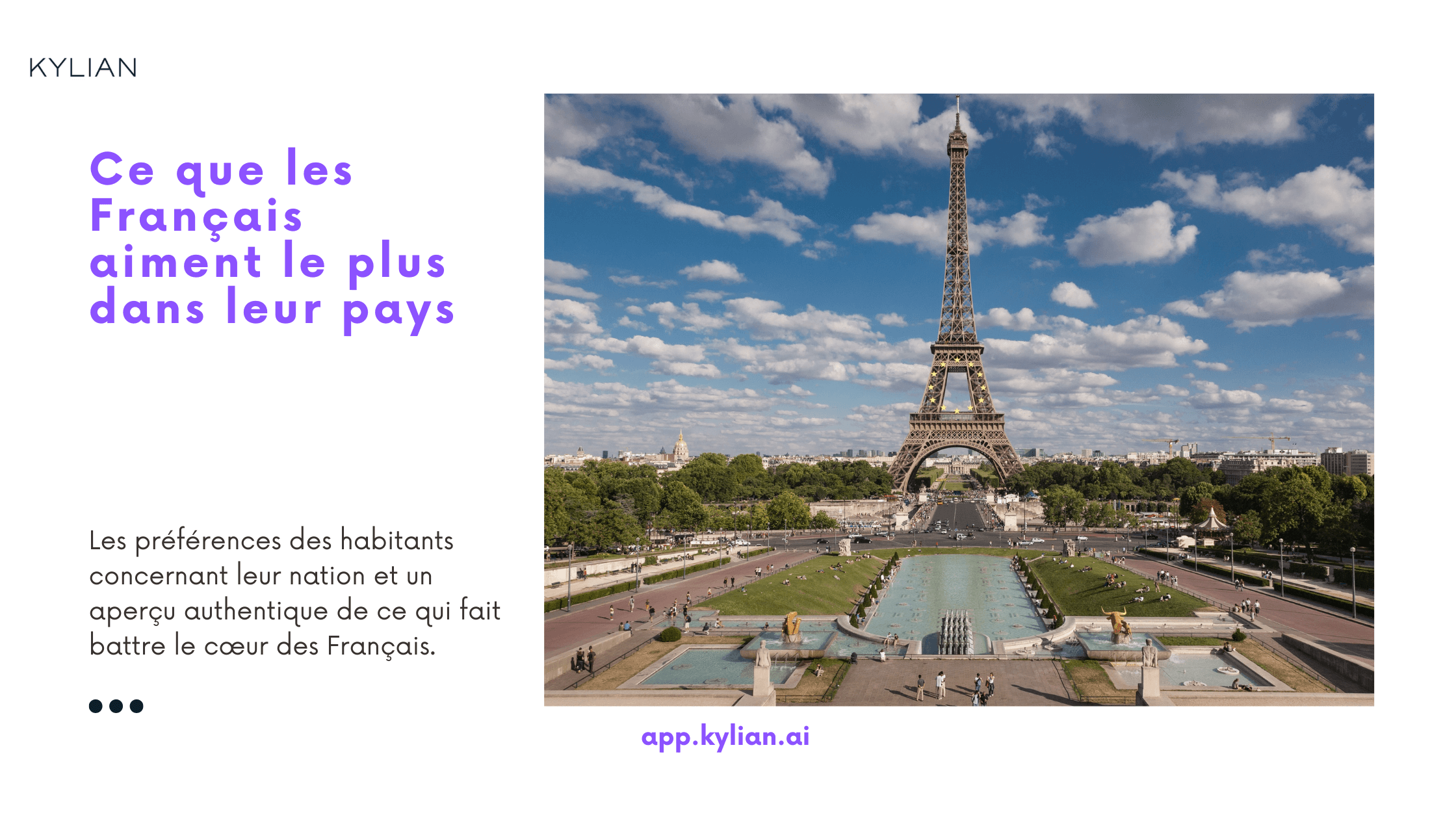 Ce que les Français aiment le plus dans leur pays