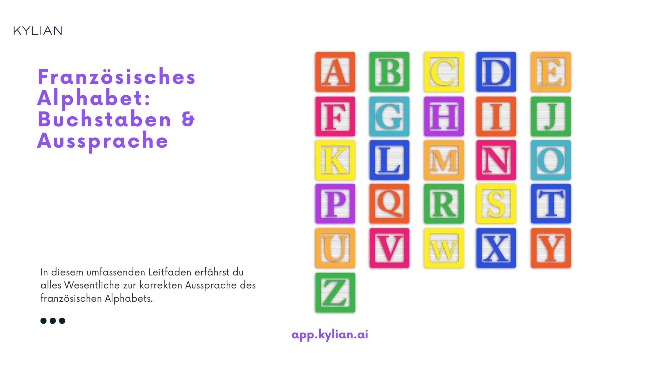 Französisches Alphabet: Buchstaben & Aussprache