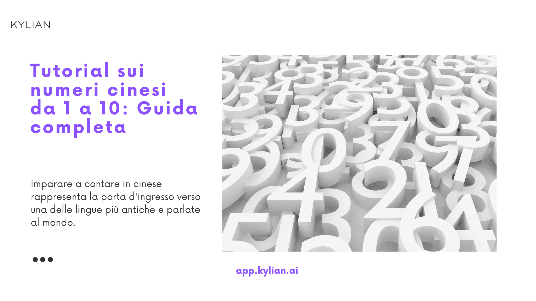 Tutorial sui numeri cinesi da 1 a 10: Guida completa