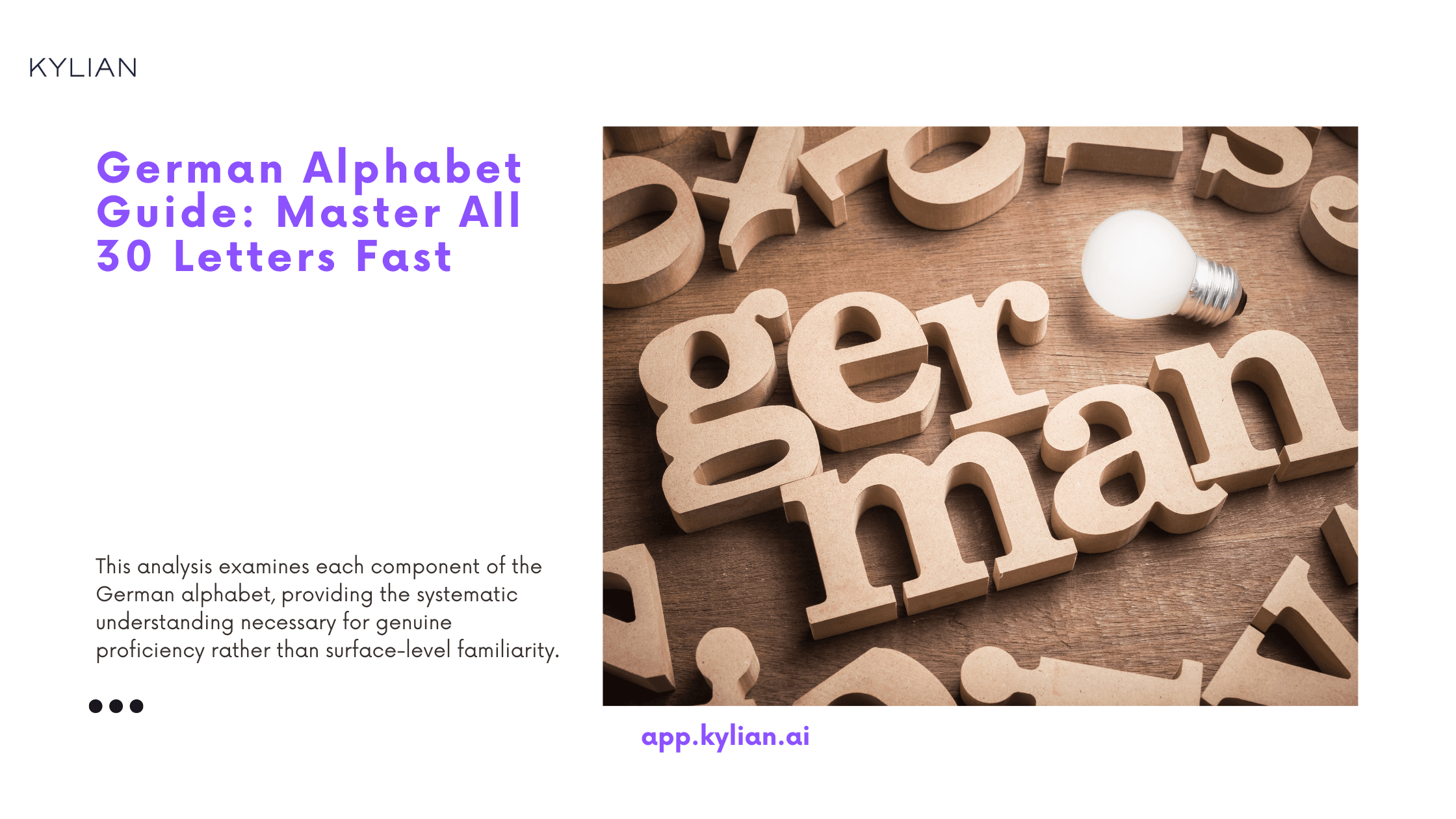 German Alphabet Guide: Master All 30 Letters Fast