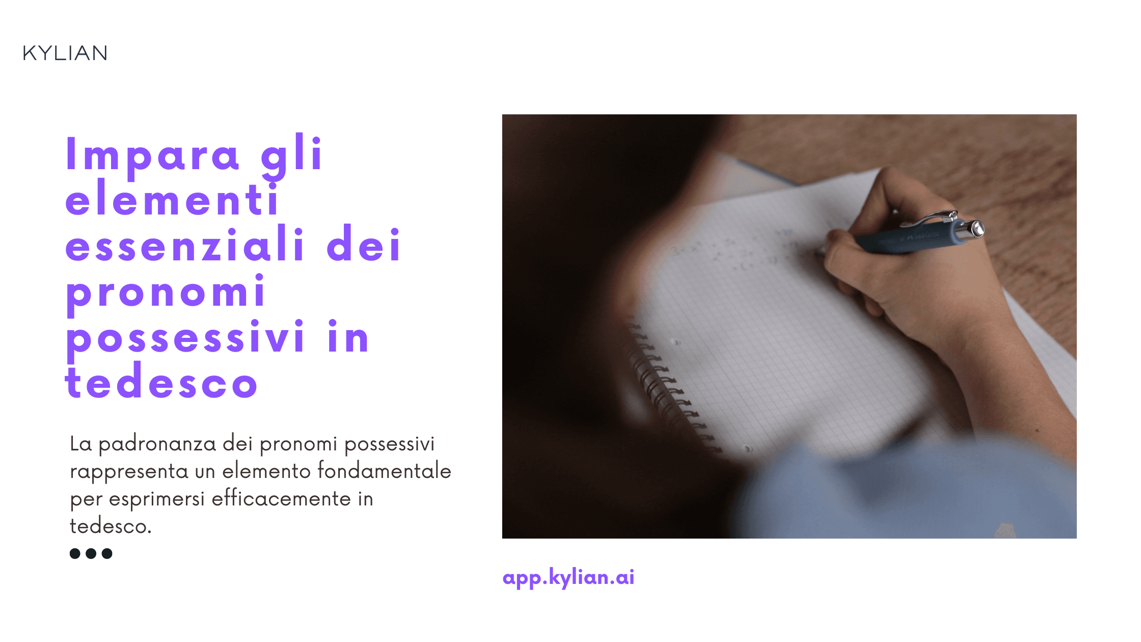 Impara gli elementi essenziali dei pronomi possessivi in tedesco