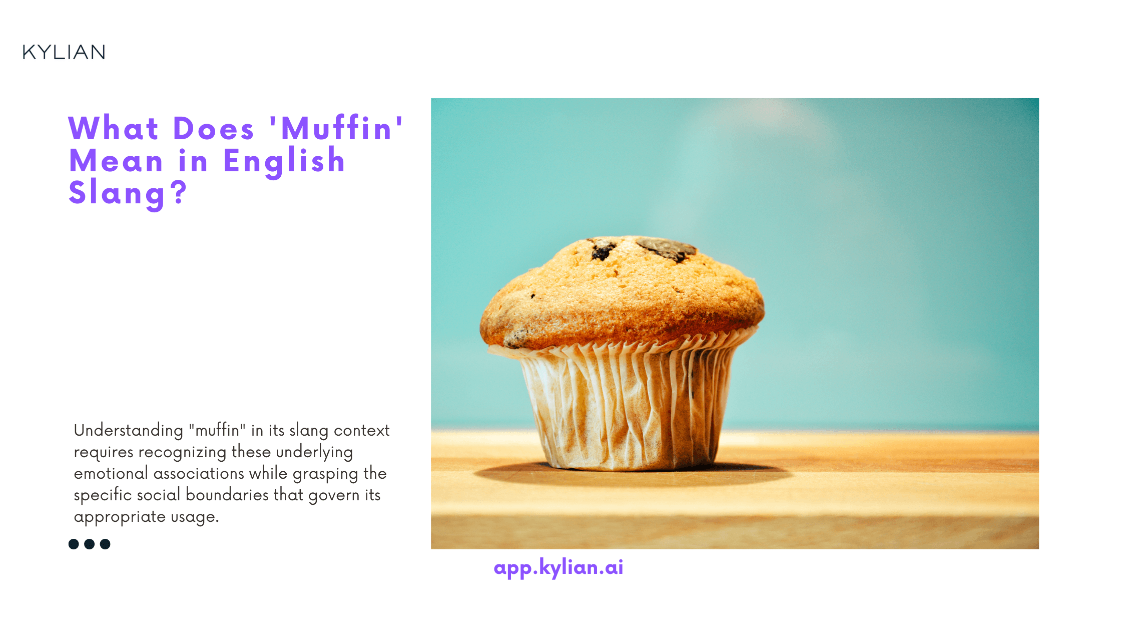 What Does 'Muffin' Mean in English Slang?