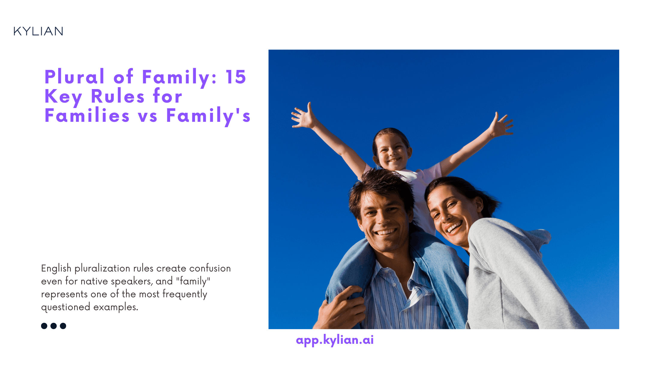 Plural of Family: 15 Key Rules for Families vs Family's