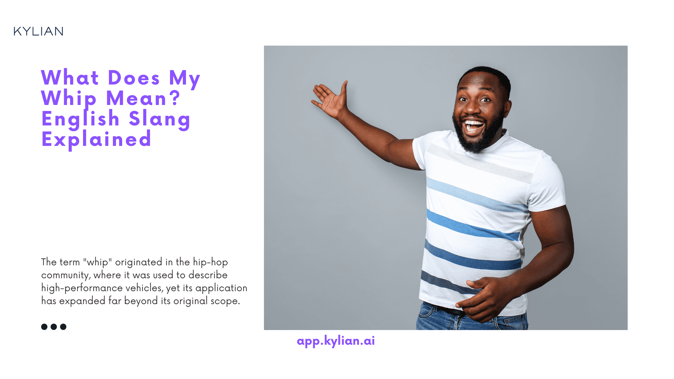 What Does My Whip Mean? English Slang Explained