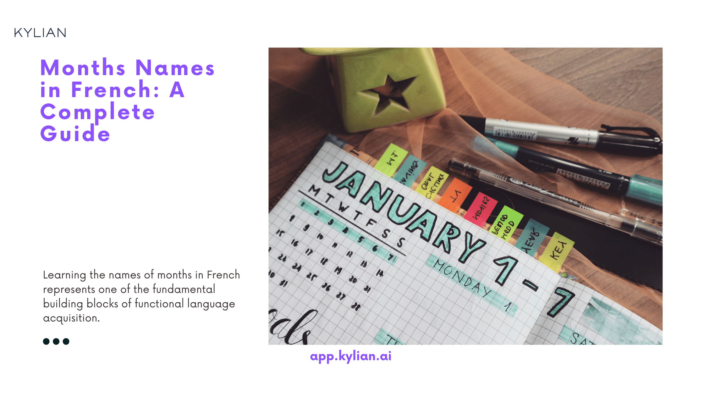Months Names in French: A Complete Guide