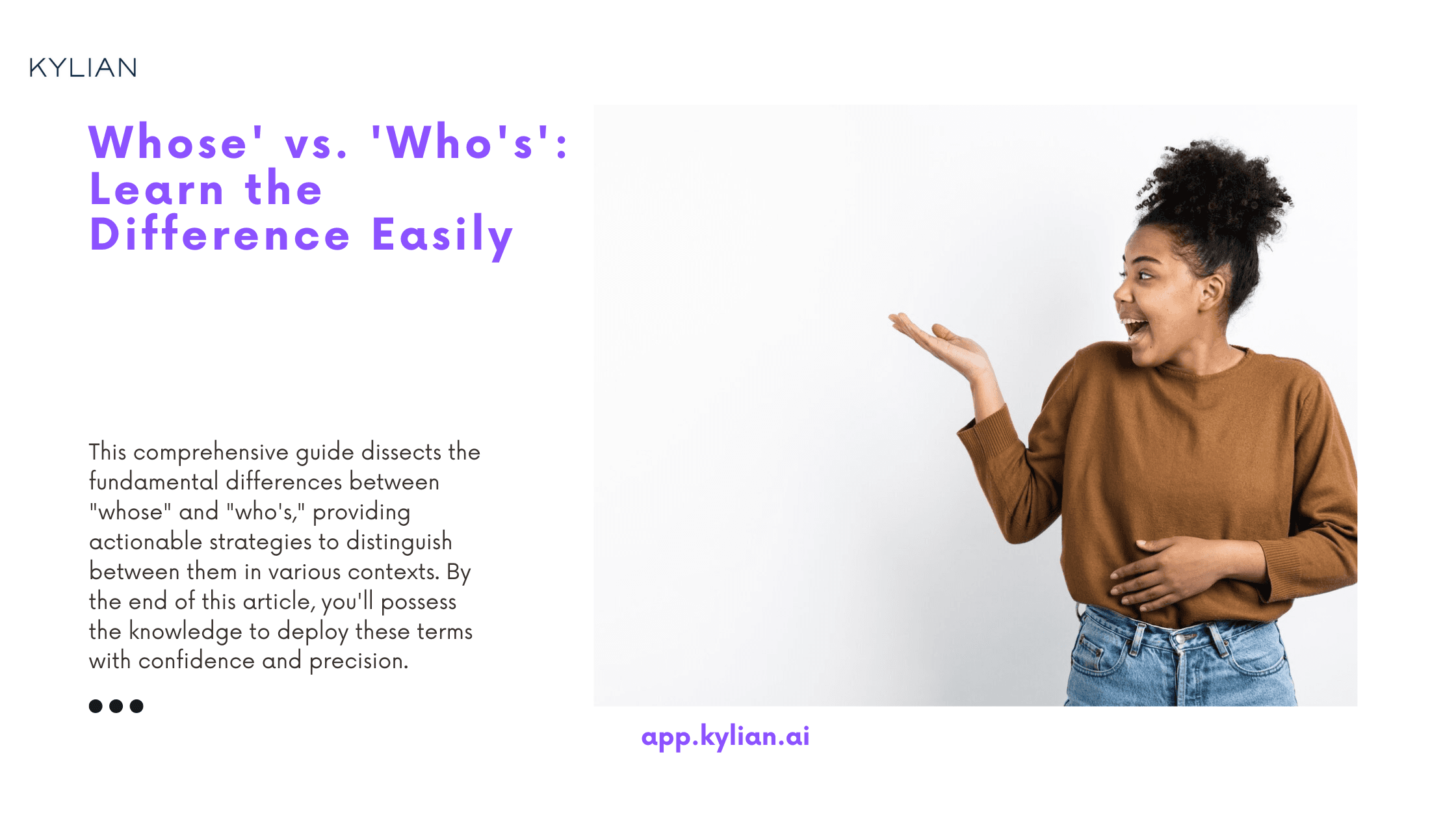 Whose' vs. 'Who's': Learn the Difference Easily