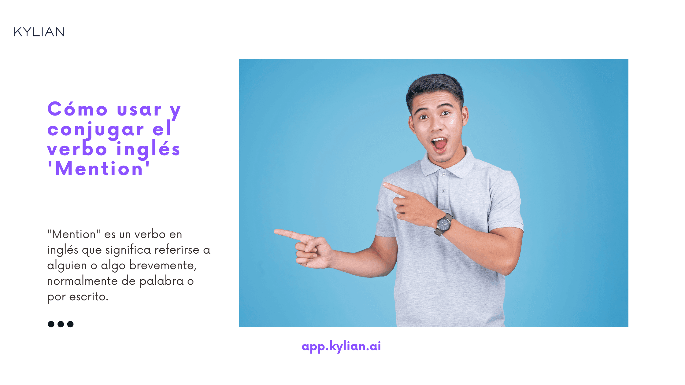 Cómo usar y conjugar el verbo inglés 'Mention'