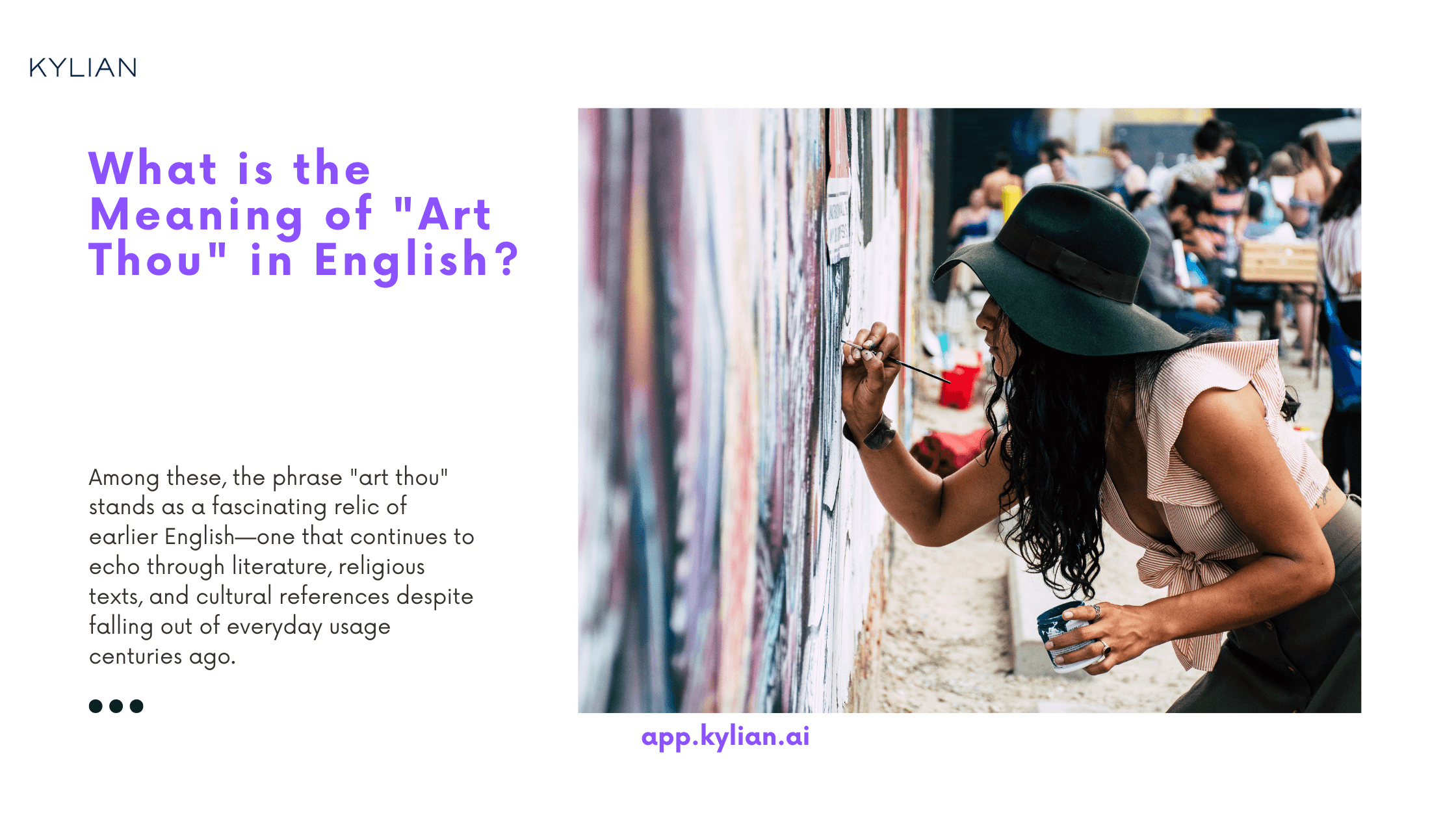 What is the Meaning of "Art Thou" in English?