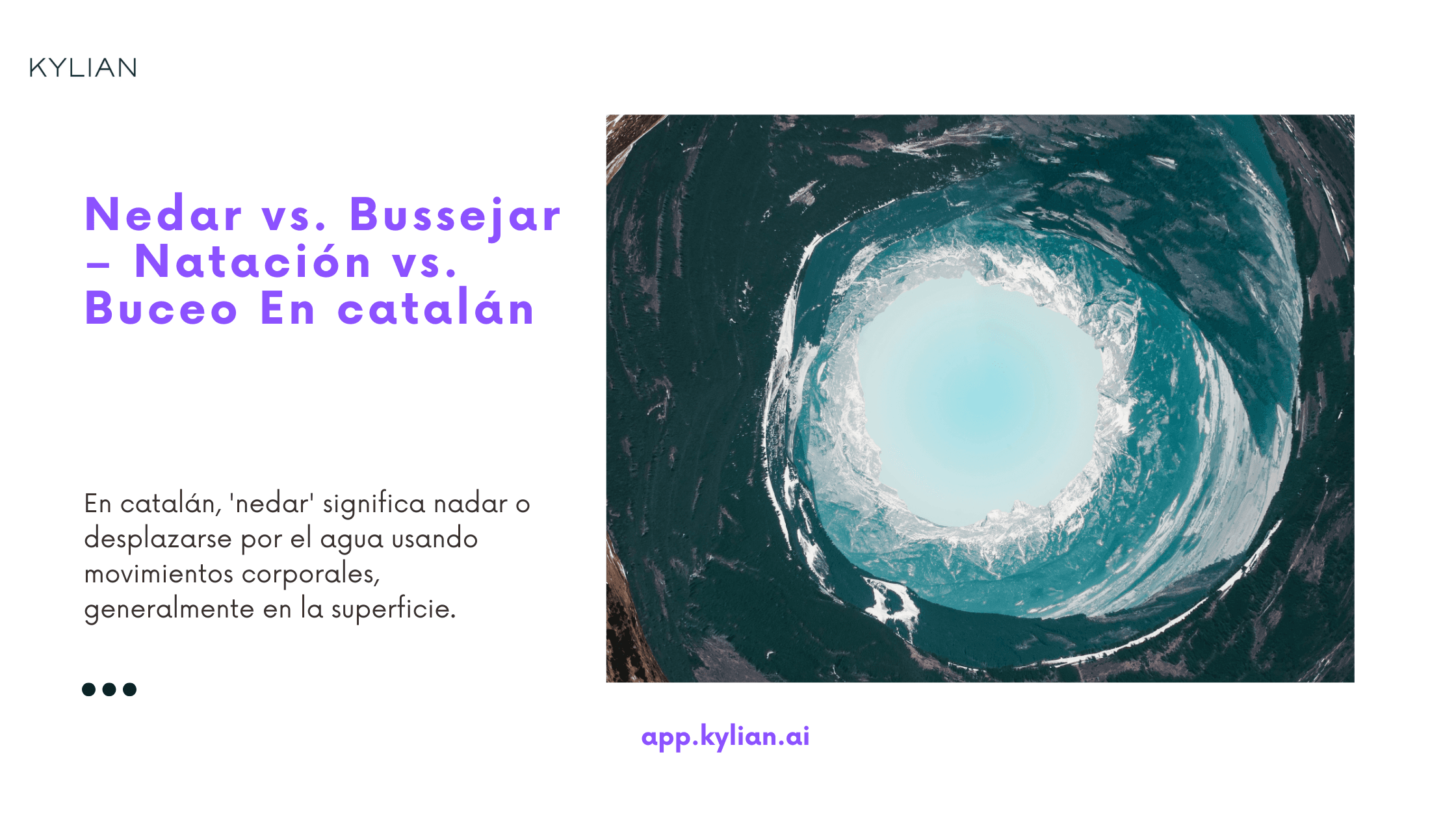 Nedar vs. Bussejar – Natación vs. Buceo En catalán