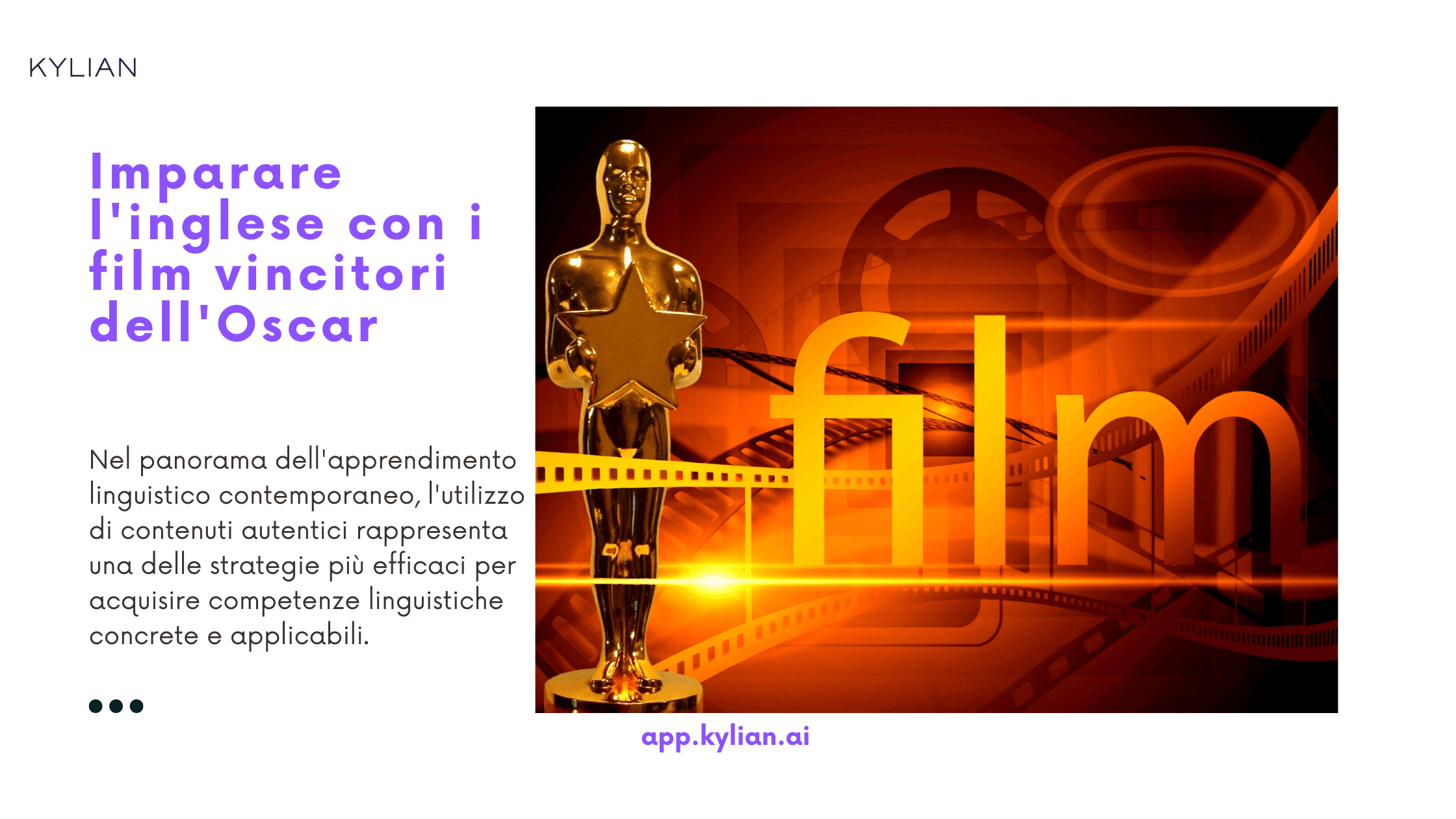 Imparare l'inglese con i film vincitori dell'Oscar