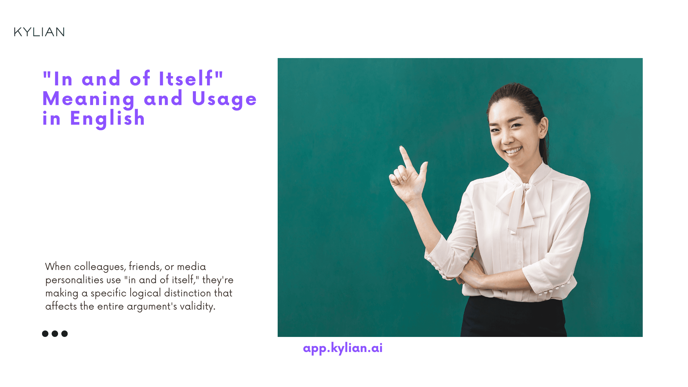 "In and of Itself" Meaning and Usage in English